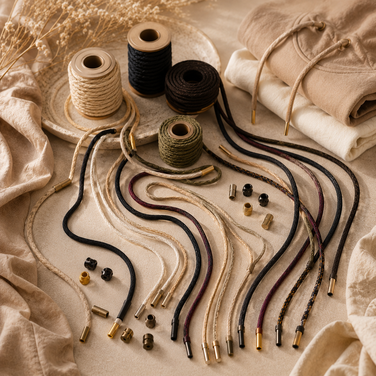 Illustration de corde, schéma de nœud pour couture ou travaux manuels