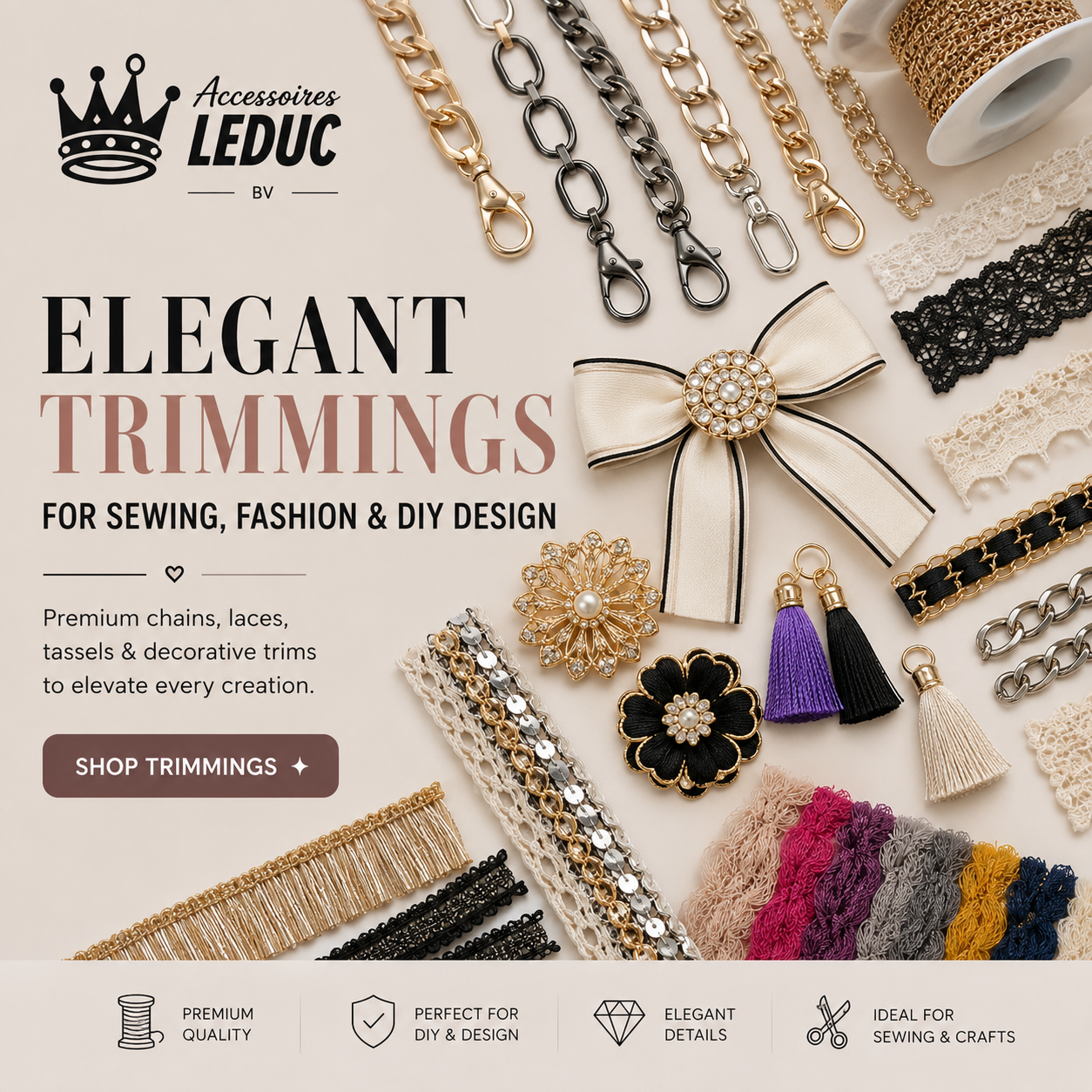 TRIMMINGS - ACCESSOIRES LEDUC BV