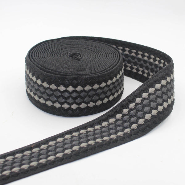 5 Meters Colourful Dots Pattern Fine Webbing 5cm #RUB3559 - ACCESSOIRES LEDUC BV