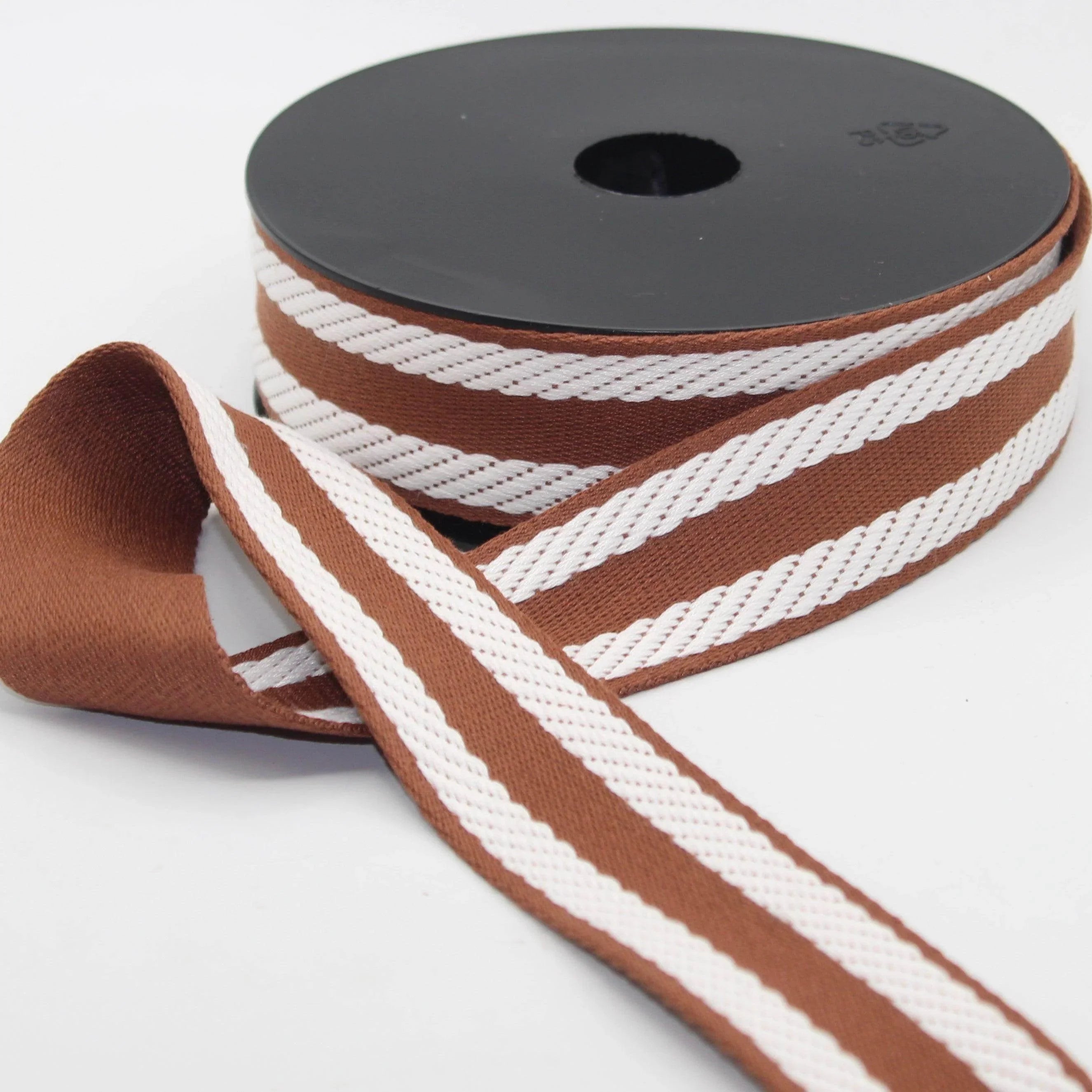 10 meters 38mm Striped Webbing #RUB3558 - ACCESSOIRES LEDUC BV
