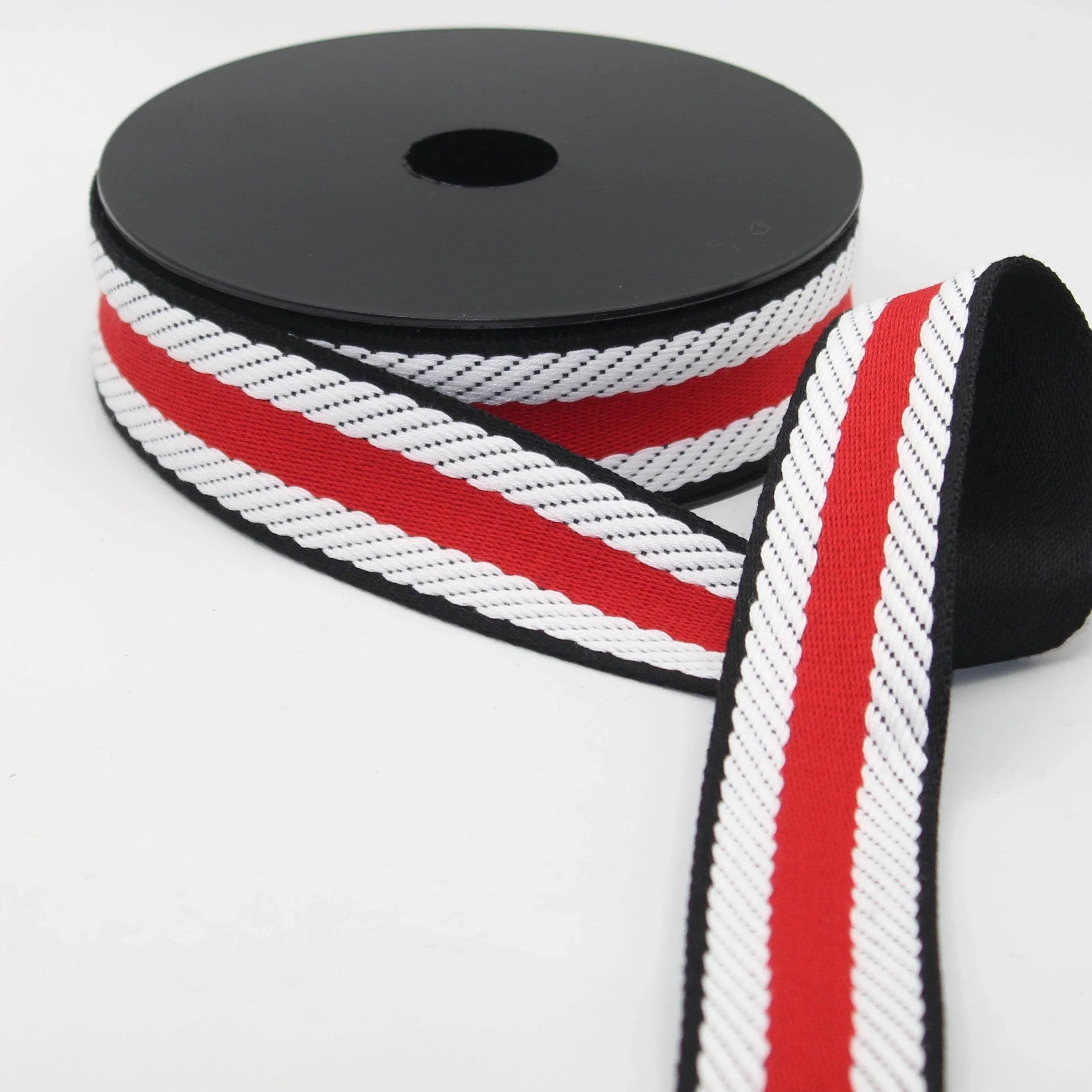 10 meters 38mm Striped Webbing #RUB3558 - ACCESSOIRES LEDUC BV