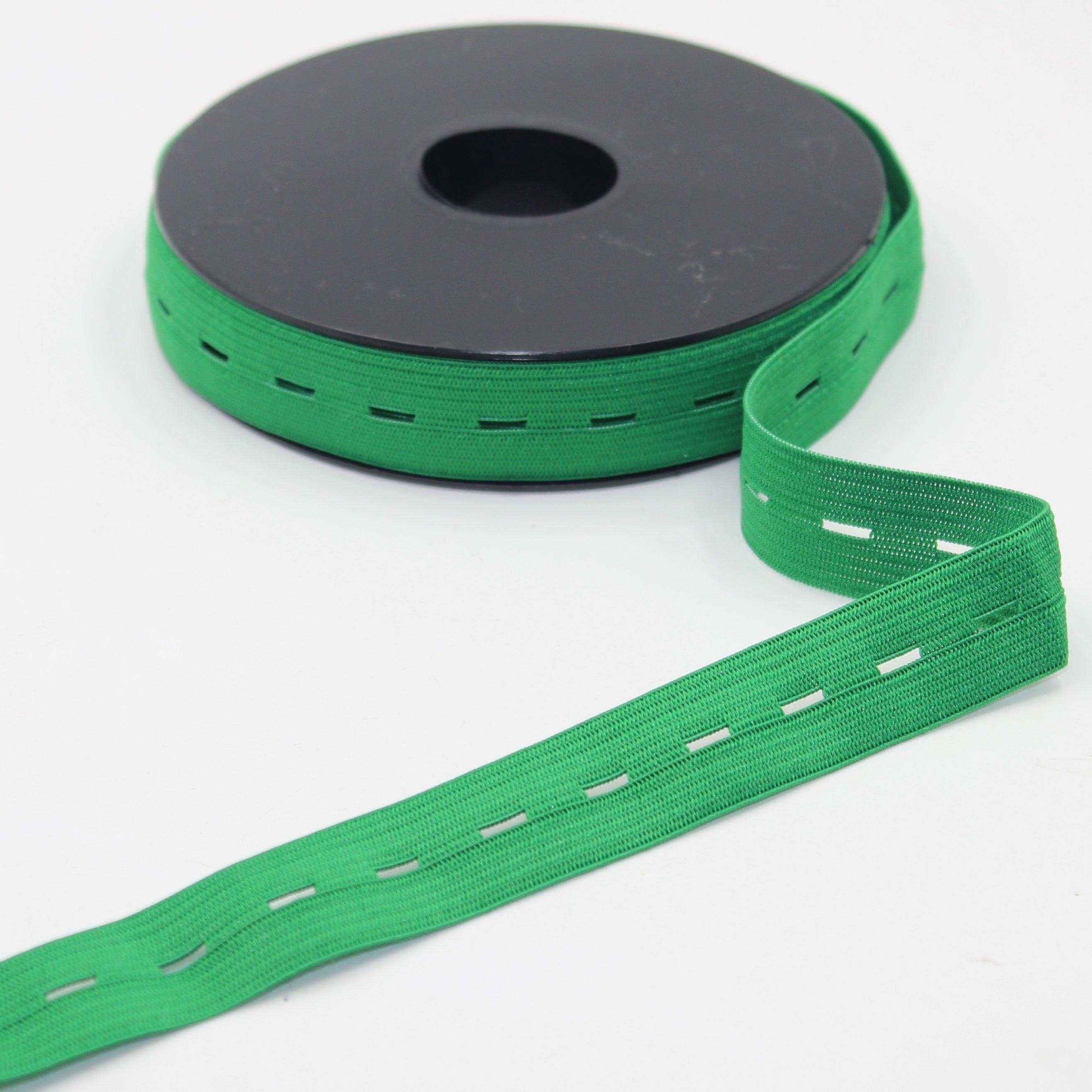 10 meters Coloured Buttonhole Elastic 20mm #ELA3611 - ACCESSOIRES LEDUC BV