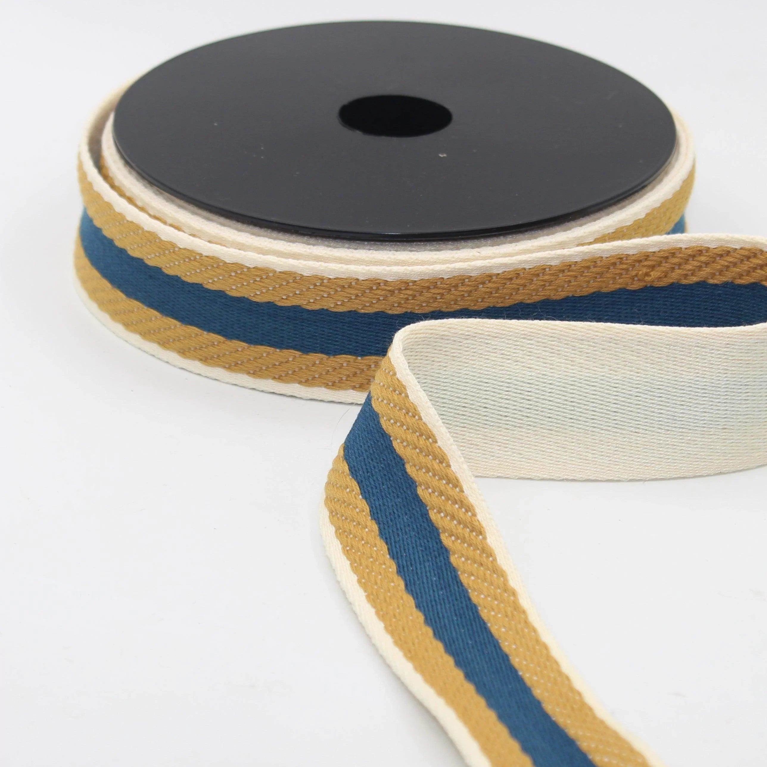 10 meters 38mm Striped Webbing #RUB3558 - ACCESSOIRES LEDUC BV