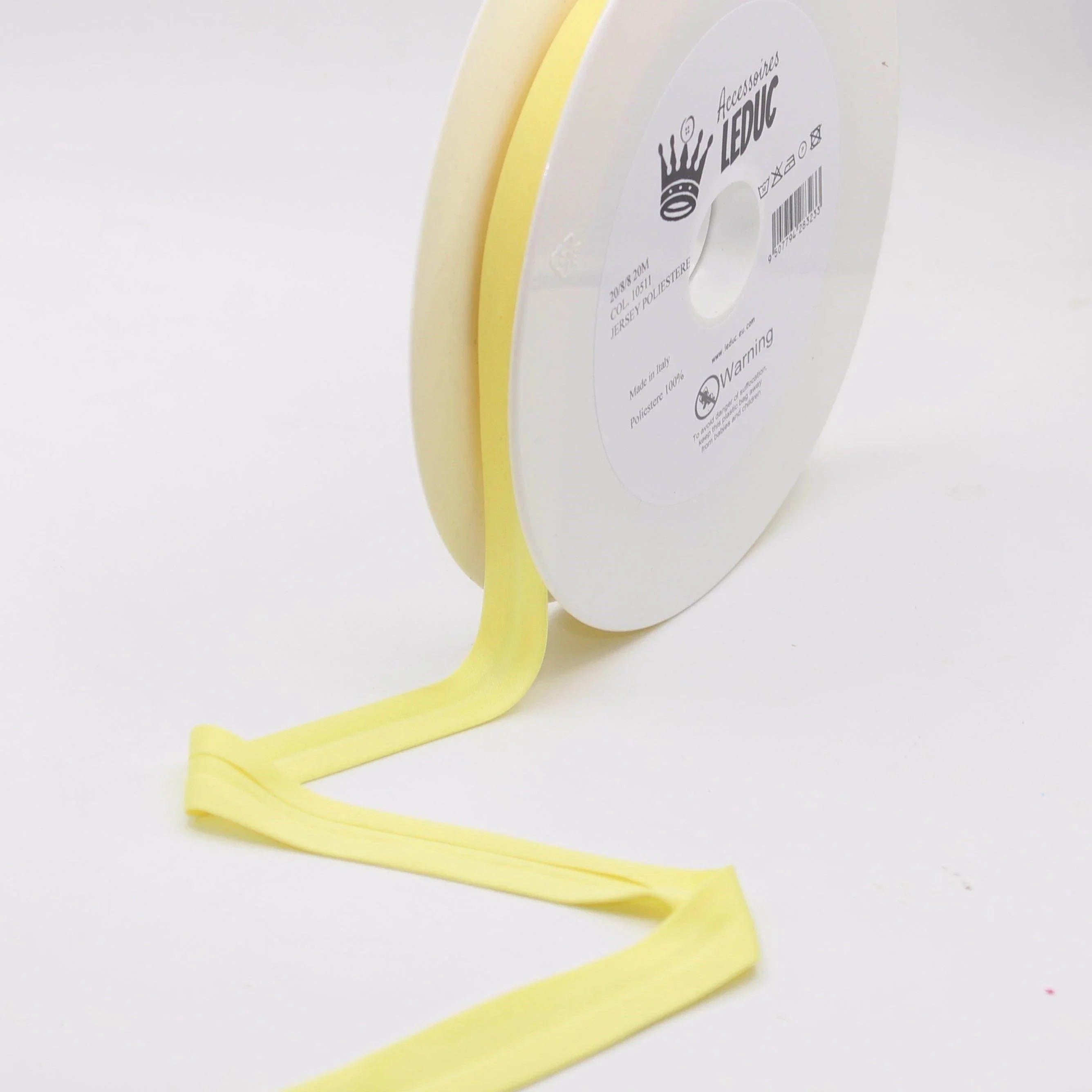 20 meters 20mm (20+8+8) Jersey Polyester Bias Binding 100% Polyester - ACCESSOIRES LEDUC BV