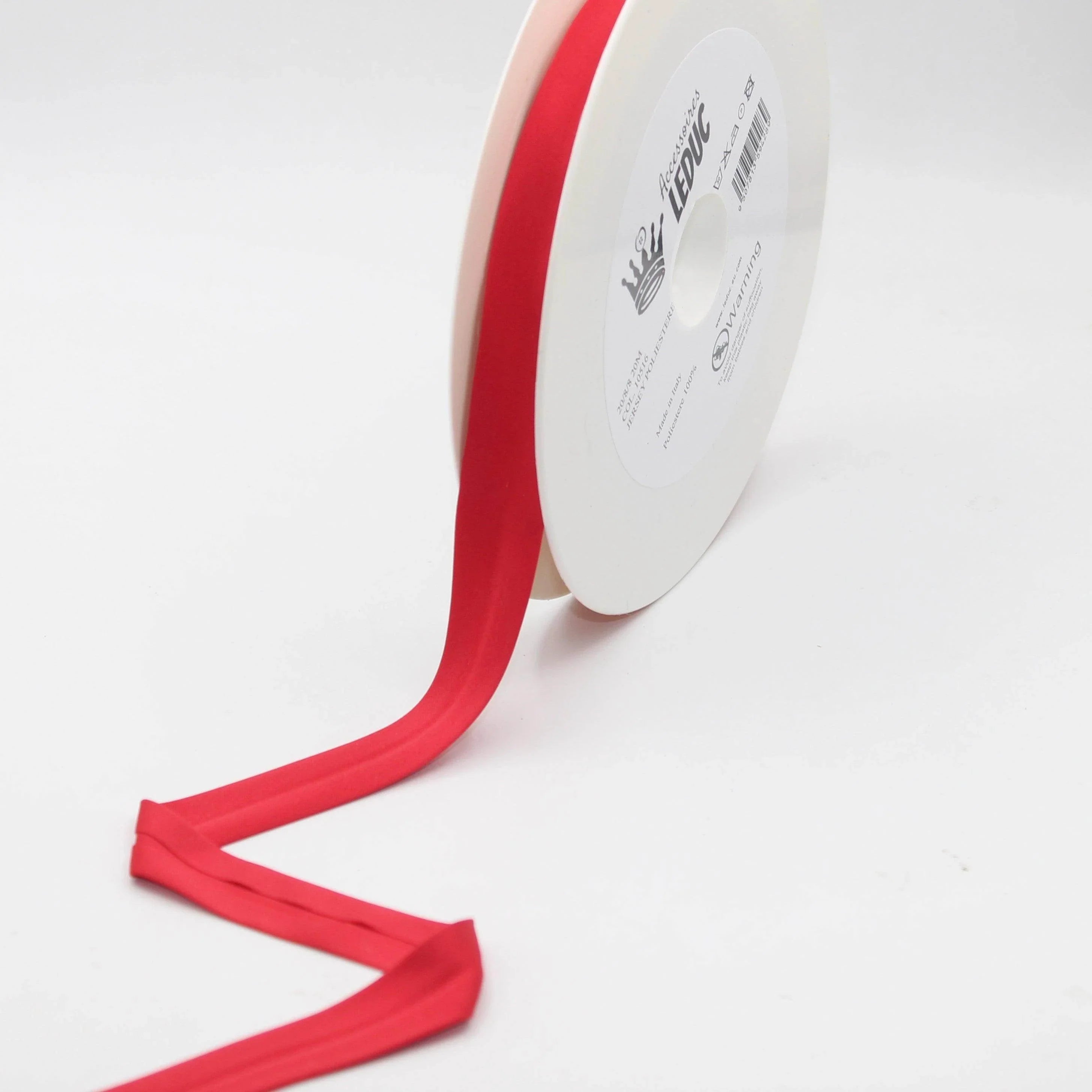 20 meters 20mm (20+8+8) Jersey Polyester Bias Binding 100% Polyester - ACCESSOIRES LEDUC BV
