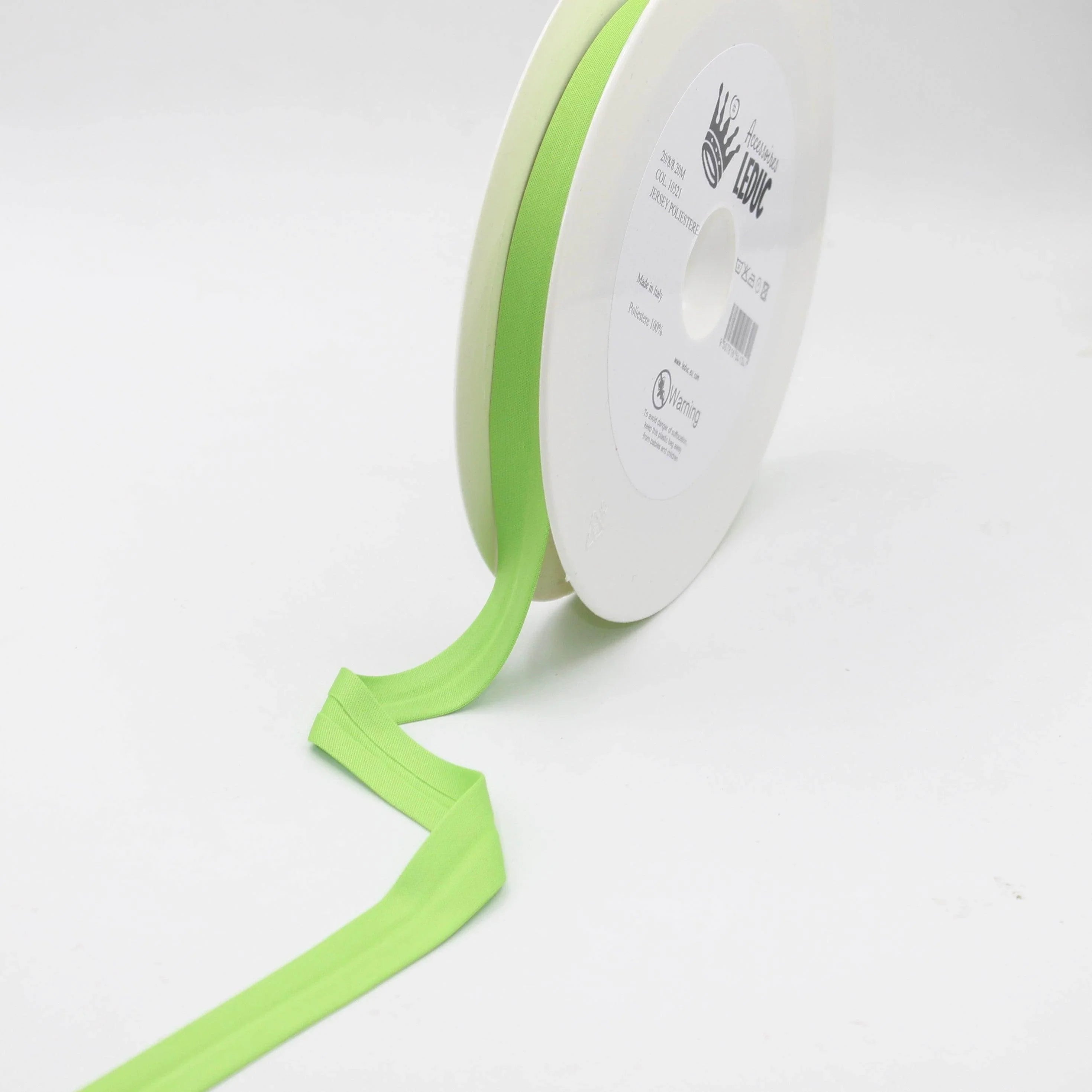 20 meters 20mm (20+8+8) Jersey Polyester Bias Binding 100% Polyester - ACCESSOIRES LEDUC BV