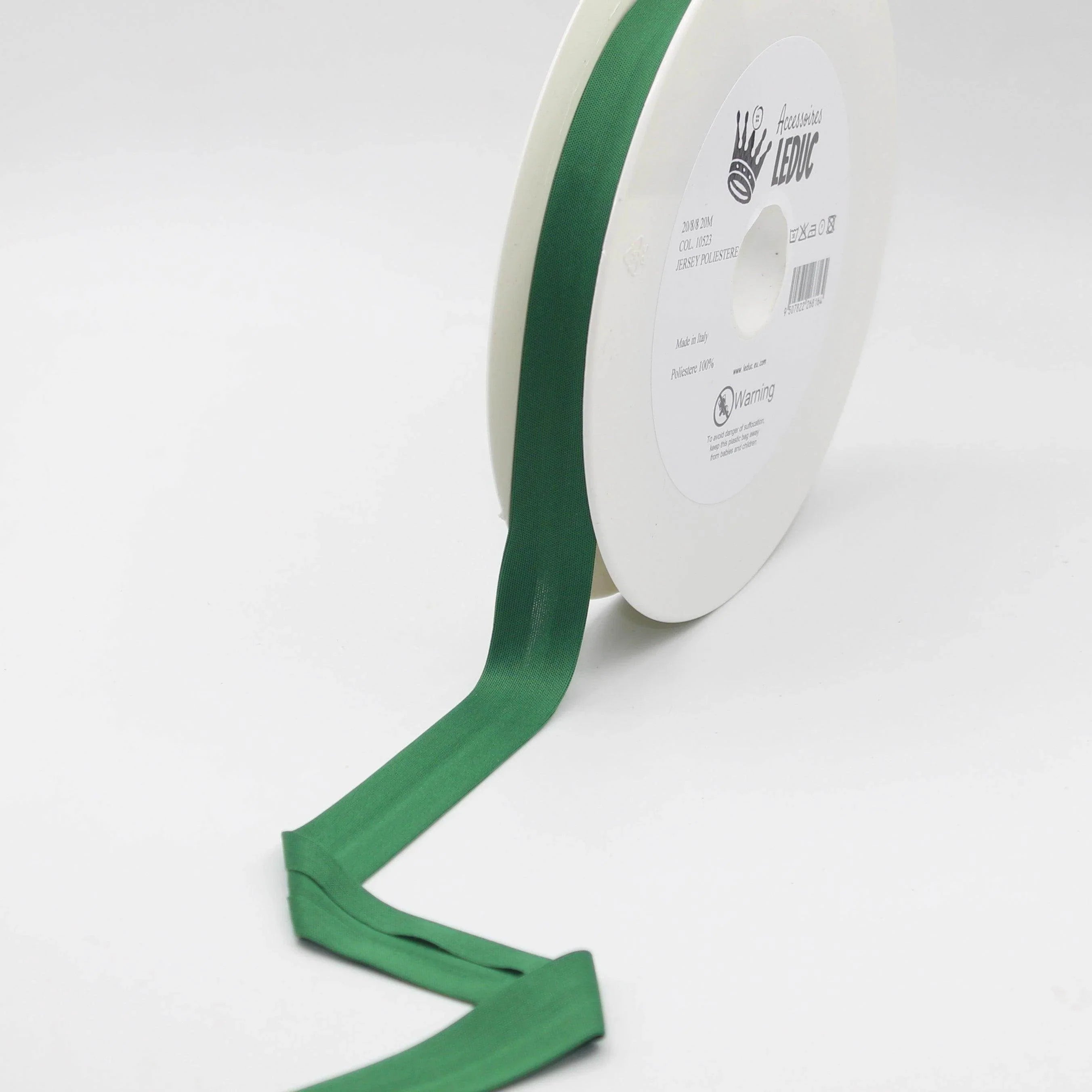 20 meters 20mm (20+8+8) Jersey Polyester Bias Binding 100% Polyester - ACCESSOIRES LEDUC BV