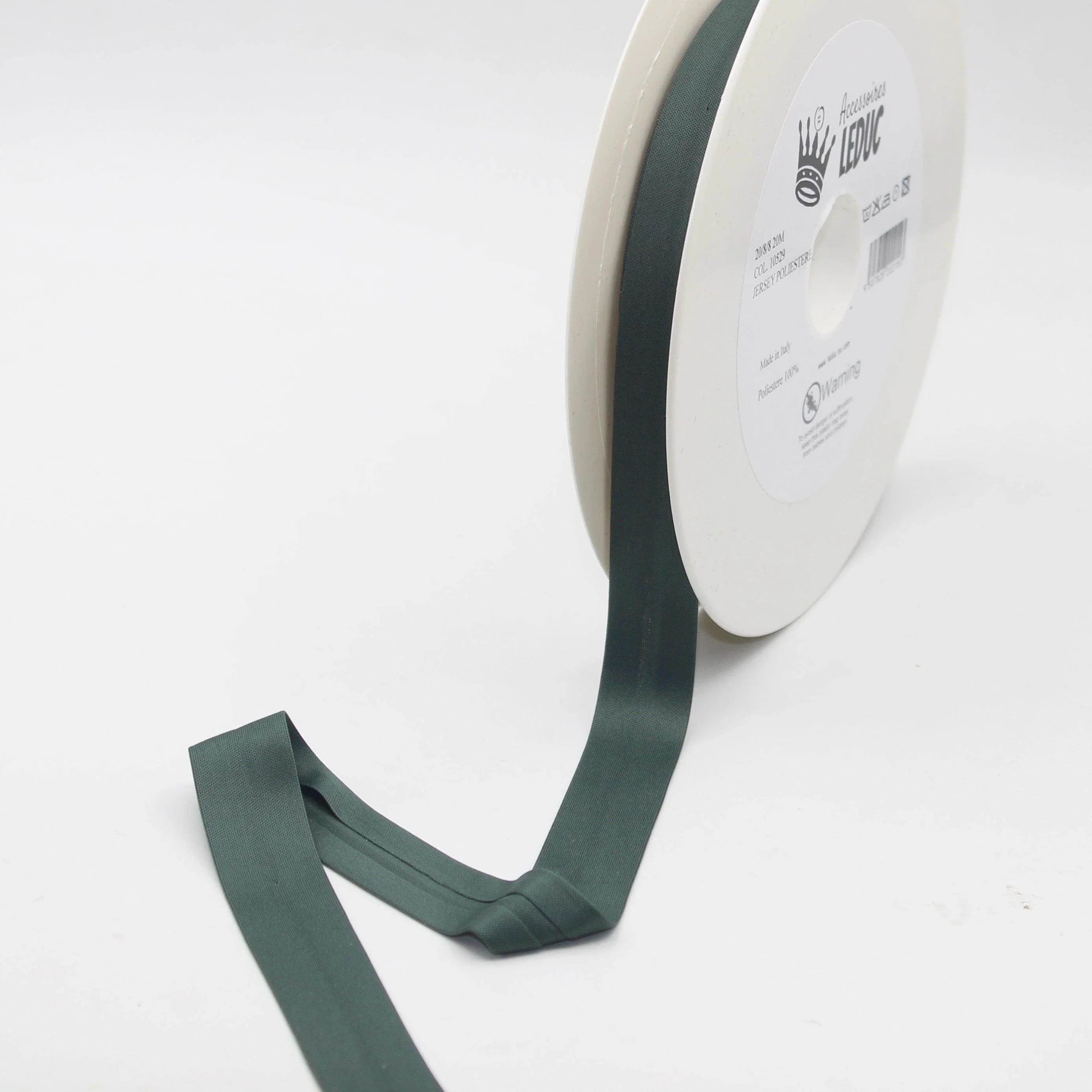 20 meters 20mm (20+8+8) Jersey Polyester Bias Binding 100% Polyester - ACCESSOIRES LEDUC BV