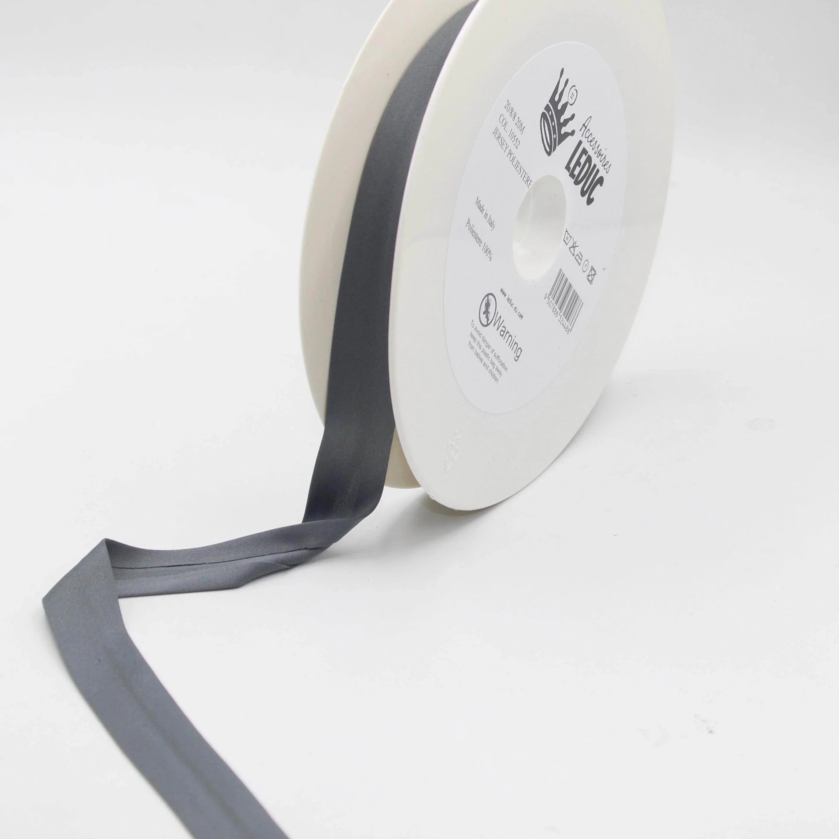 20 meters 20mm (20+8+8) Jersey Polyester Bias Binding 100% Polyester - ACCESSOIRES LEDUC BV
