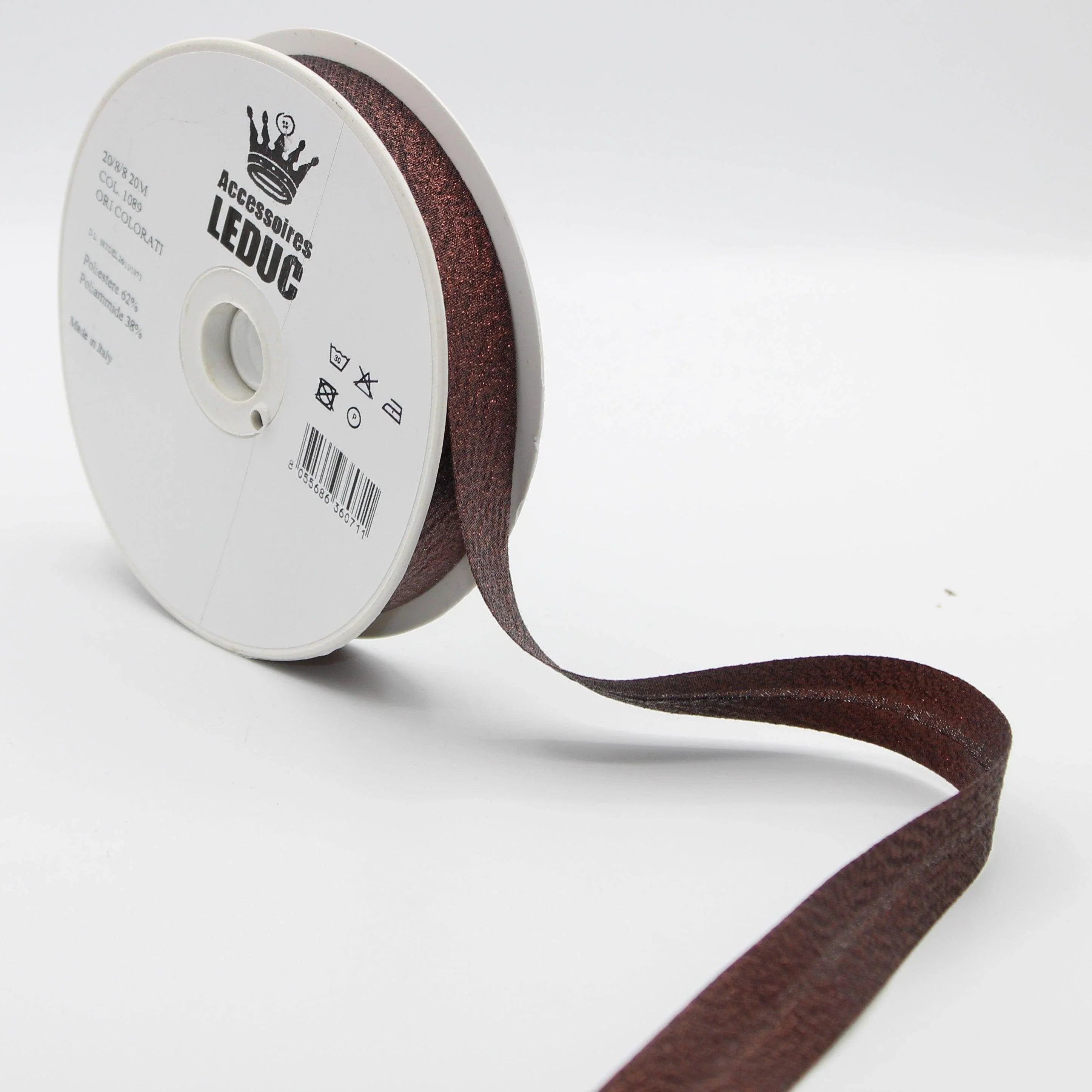 20MT or 100MT - LUREX BIAS BINDING / 20mm (20+8+8mm) #SBI524 - ACCESSOIRES LEDUC BV