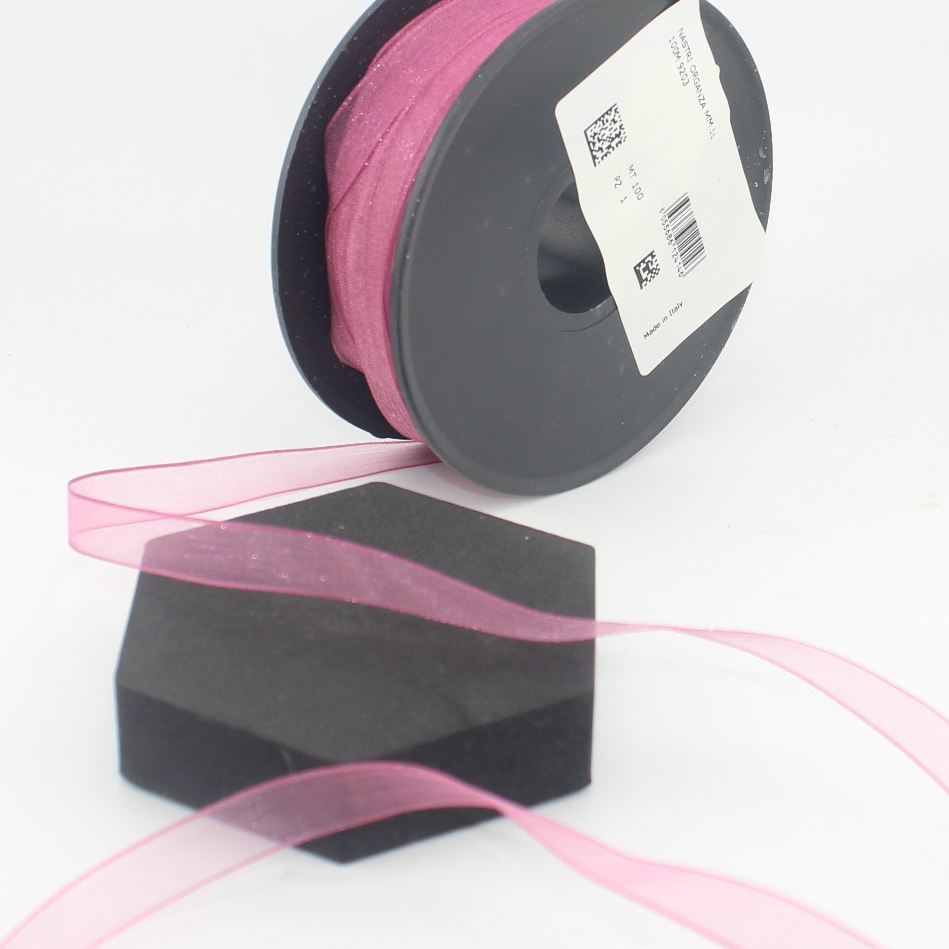 10 meters Organza Ribbon Made in Italy available in different sizes and colours 100% Polyamide
