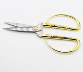 Gold / Silver vintage DELUXE SCISSORS, 20CM with Wide Handles, Sharp and Pointed - ACCESSOIRES LEDUC BV