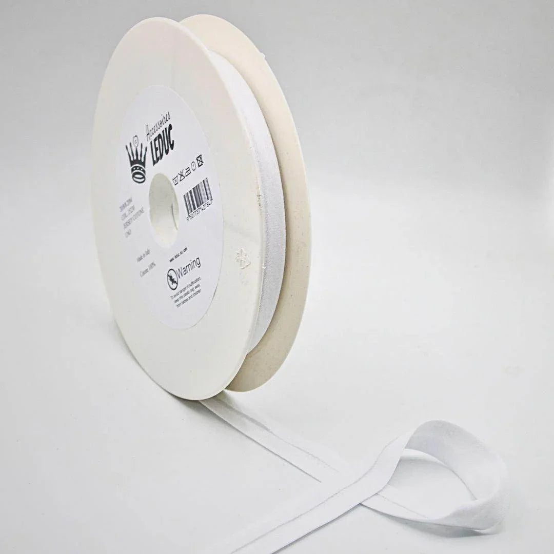 20 meters Cotton Jersey Bias Binding 20mm (20+8+8) 100% Cotton Made in Italy - ACCESSOIRES LEDUC BV