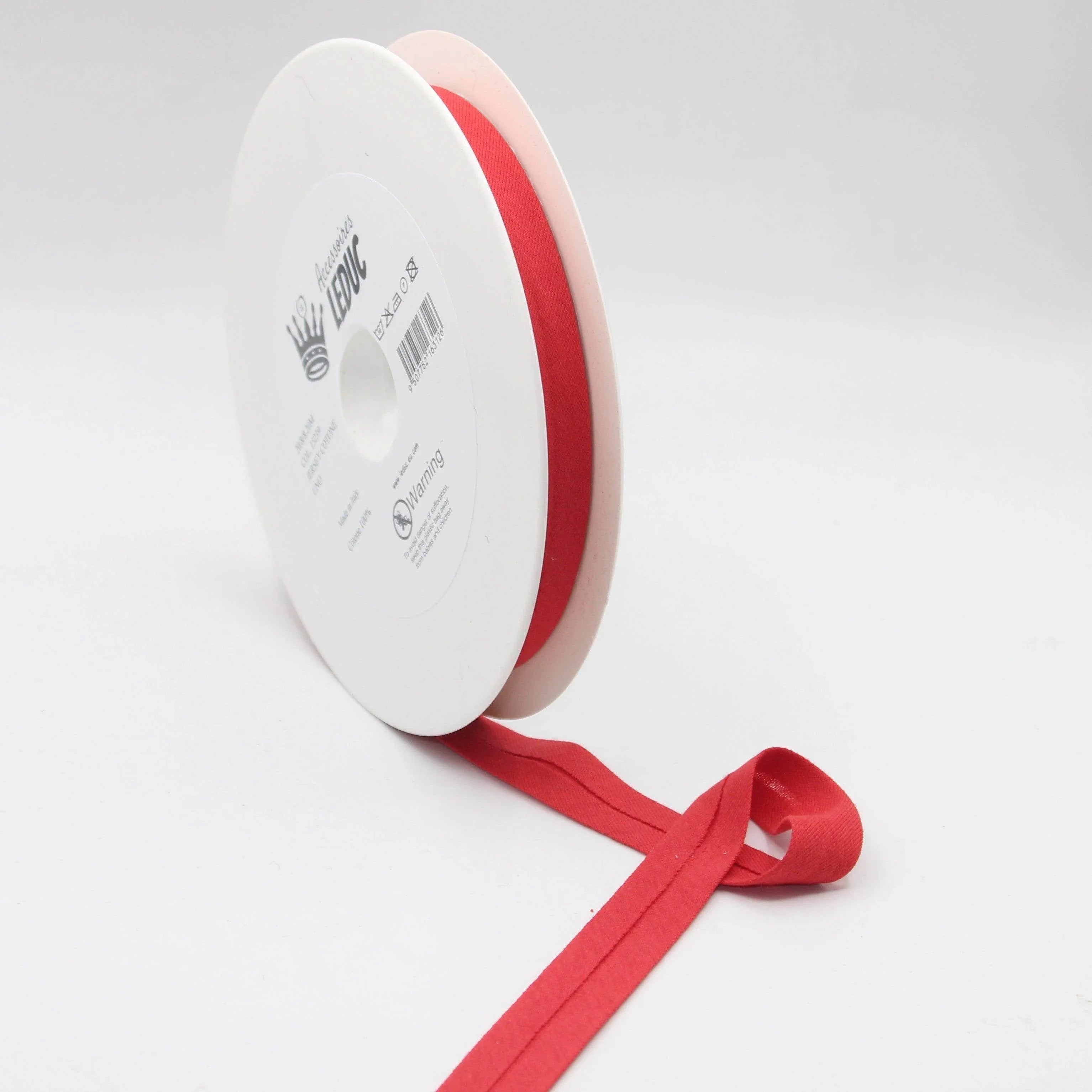 20 meters Cotton Jersey Bias Binding 20mm (20+8+8) 100% Cotton Made in Italy - ACCESSOIRES LEDUC BV