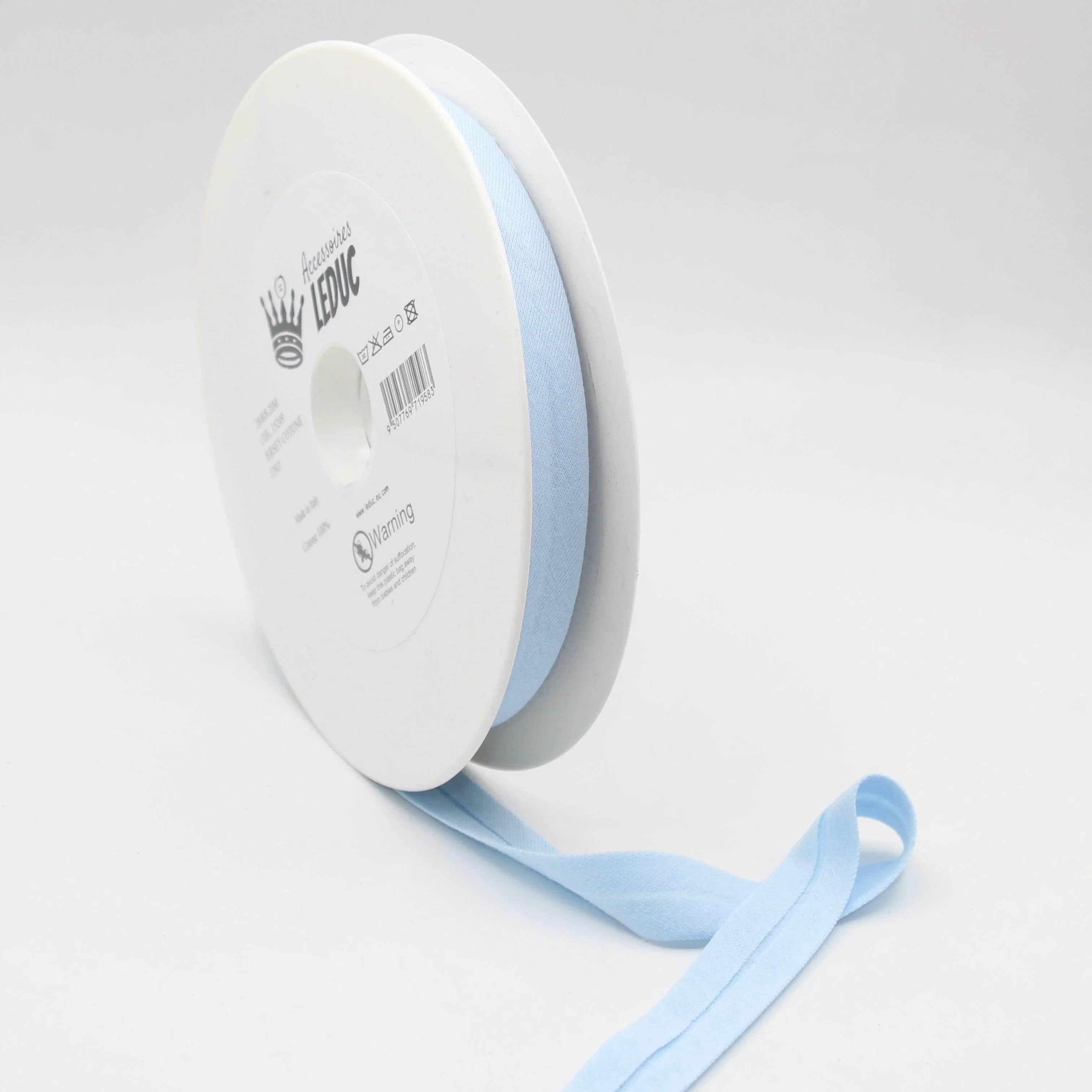 20 meters Cotton Jersey Bias Binding 20mm (20+8+8) 100% Cotton Made in Italy - ACCESSOIRES LEDUC BV