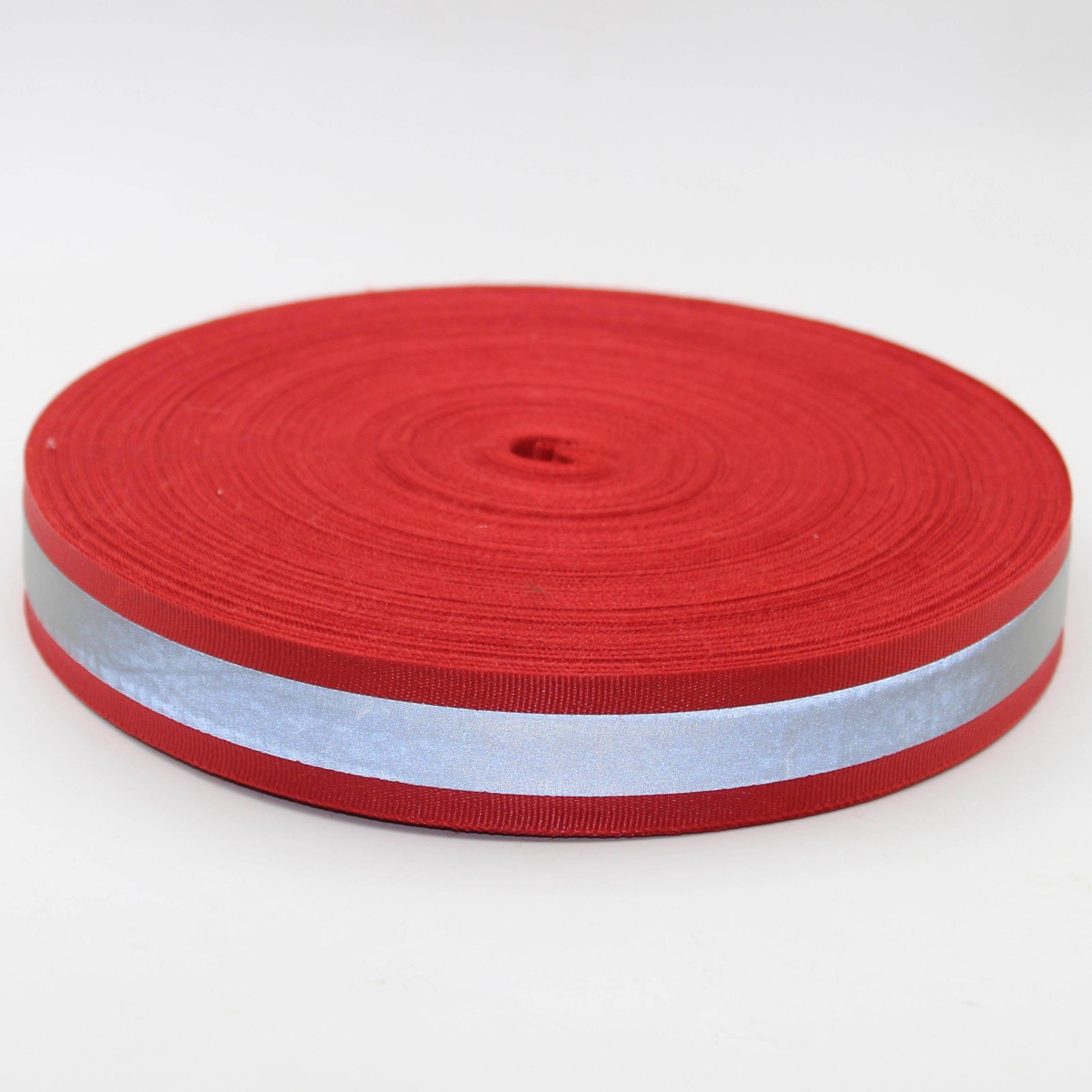20 Meters of Gros Grain tape with Self Reflective Coating - 10 15 20 25 30mm #RUB1920 - ACCESSOIRES LEDUC BV