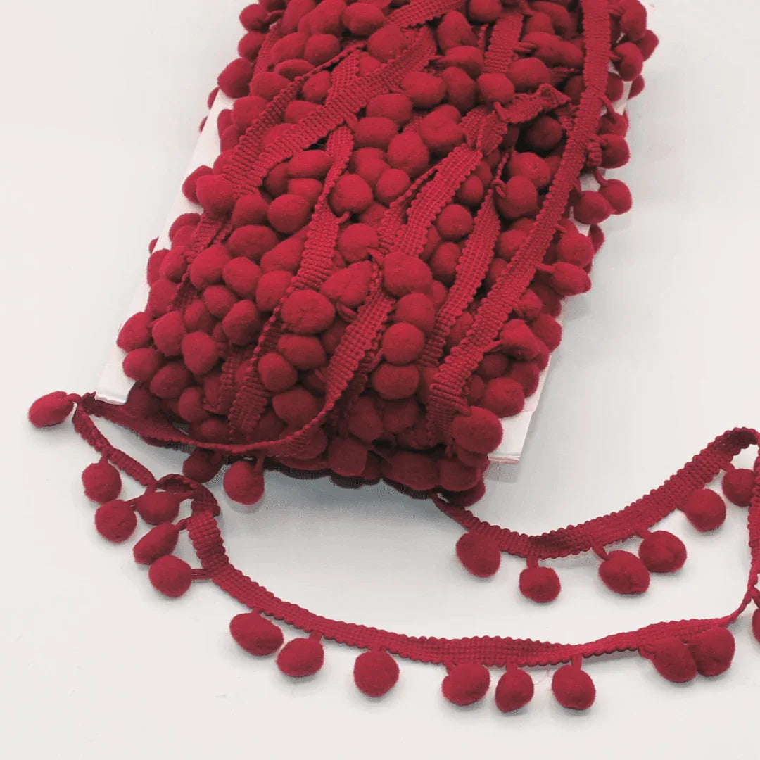 16 meters Pompon Trimming size 10+15mm (pompon's diameter +/- 10mm) #FLO4660 - ACCESSOIRES LEDUC BV