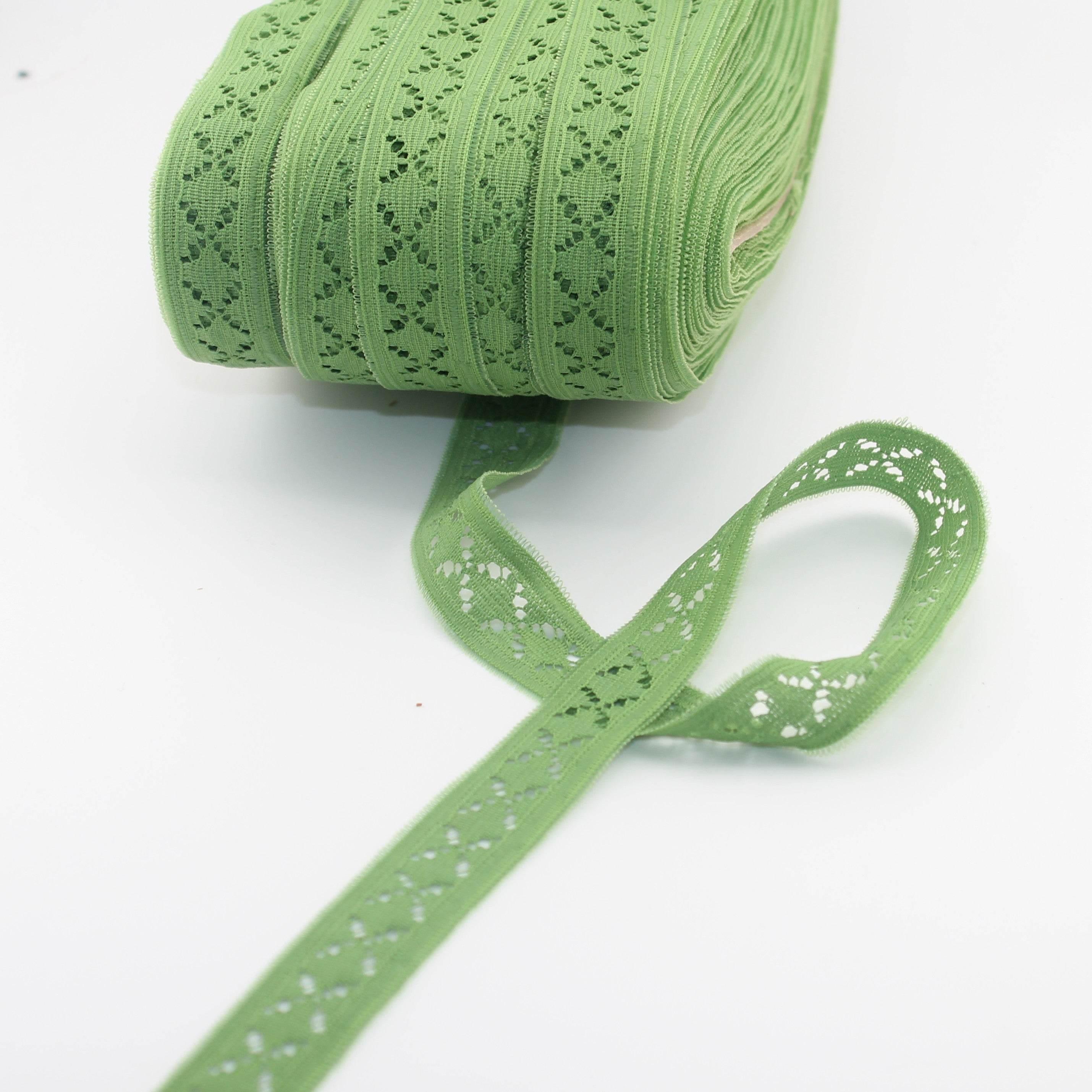 10 meters 18mm Czech made Polyester Colourful Lace available in 3 colors - ACCESSOIRES LEDUC BV