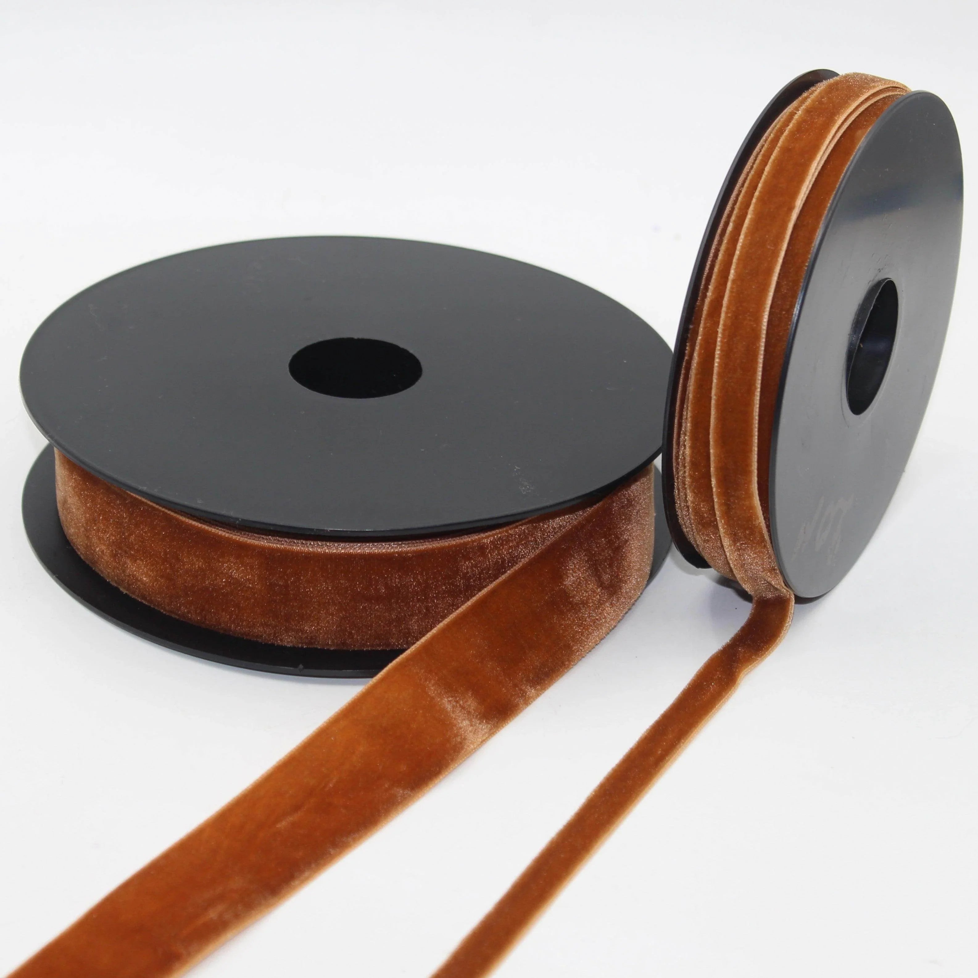 10 Meters Velvet Ribbon, size 10 or 25mm, 100% Polyester, High Quality #VEL1510 - ACCESSOIRES LEDUC BV