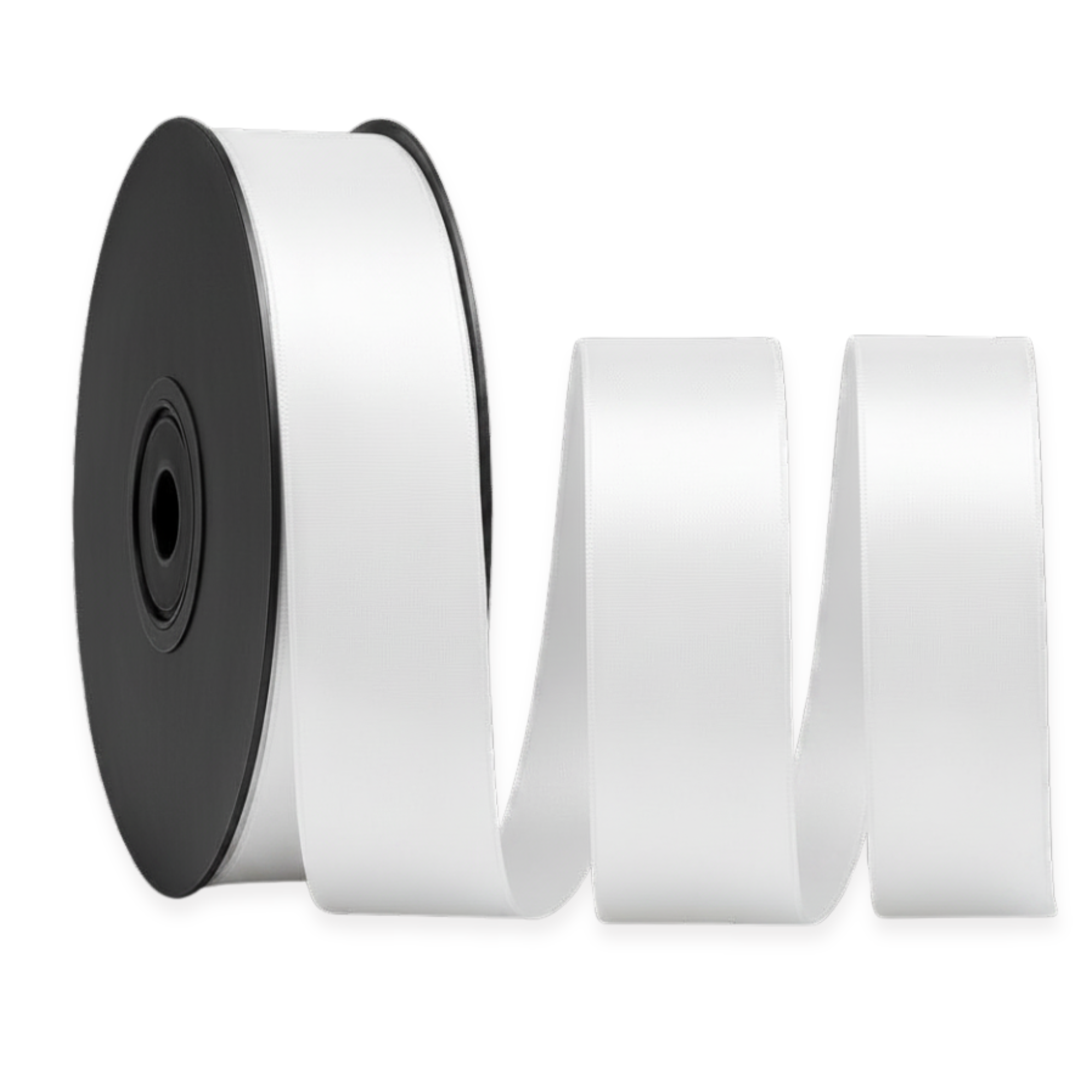 Deluxe Double-Sided Satin Ribbon Roll 25 m | Widths 3–63 mm