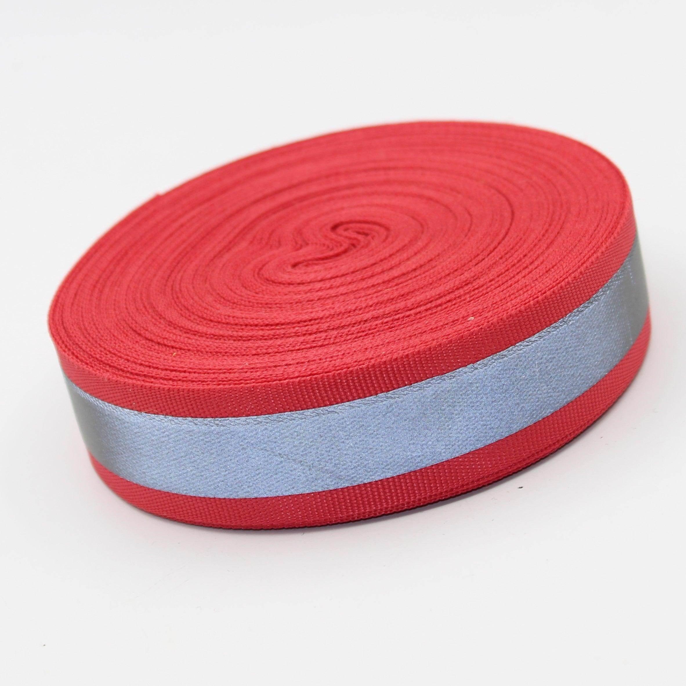 20 Meters of Gros Grain tape with Self Reflective Coating - 10 15 20 25 30mm #RUB1920 - ACCESSOIRES LEDUC BV