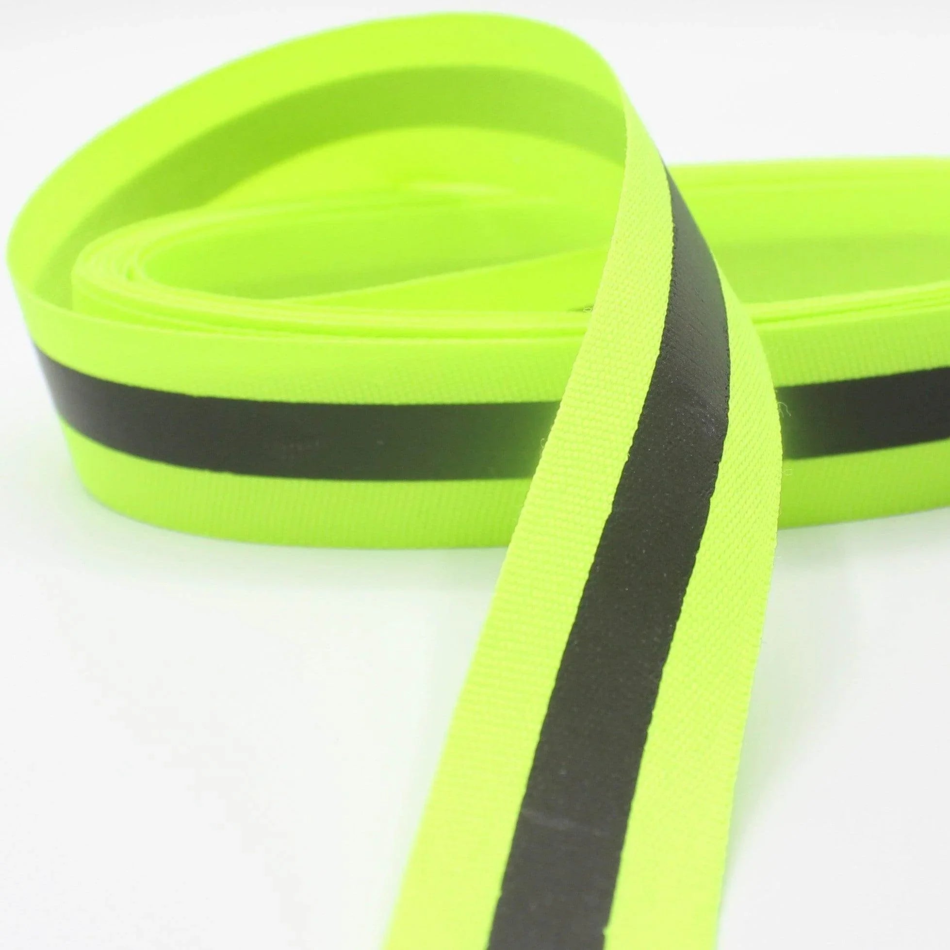20 Meters of Gros Grain tape with Self Reflective Coating - 10 15 20 25 30mm #RUB1920 - ACCESSOIRES LEDUC BV