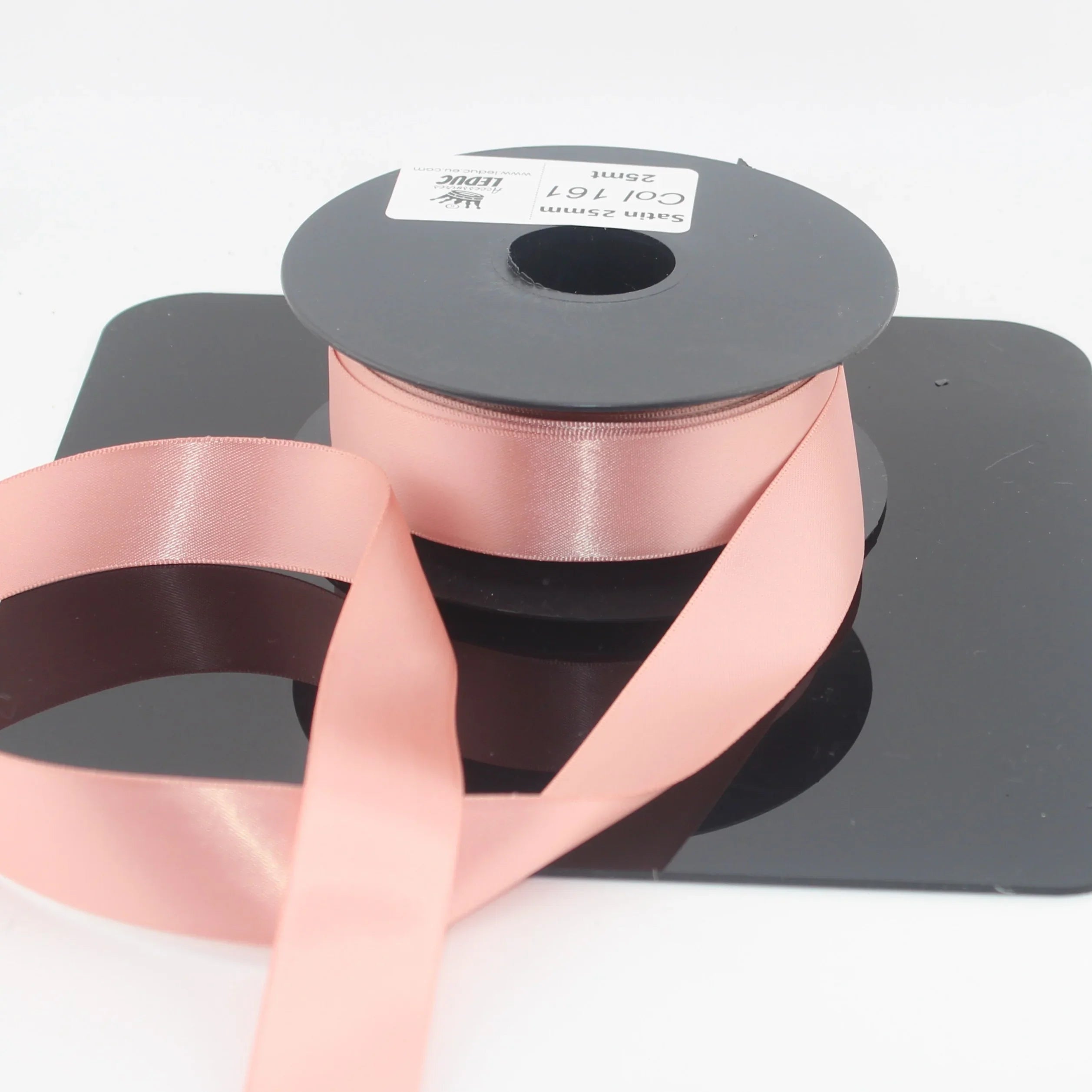 Deluxe Double Sided Satin 15mm,25mm or 38mm - 25 meters - ACCESSOIRES LEDUC BV