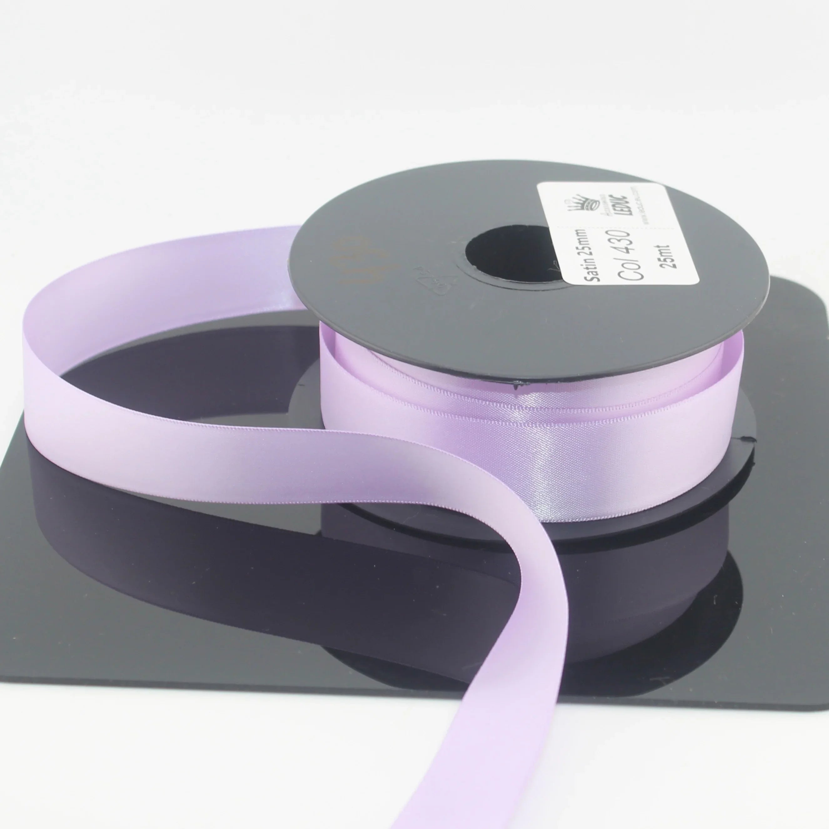 Deluxe Double Sided Satin 15mm,25mm or 38mm - 25 meters - ACCESSOIRES LEDUC BV