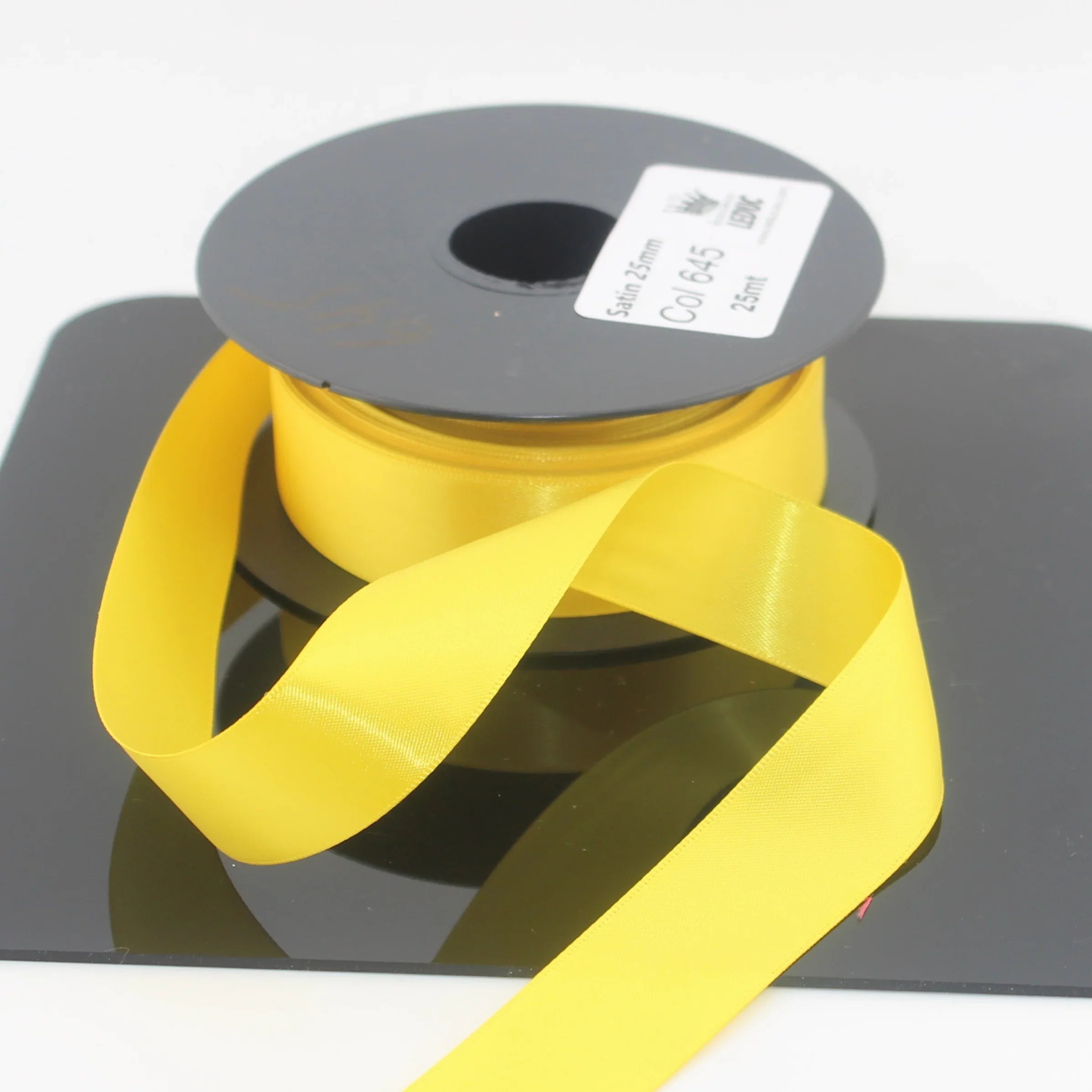 Deluxe Double Sided Satin 15mm,25mm or 38mm - 25 meters - ACCESSOIRES LEDUC BV