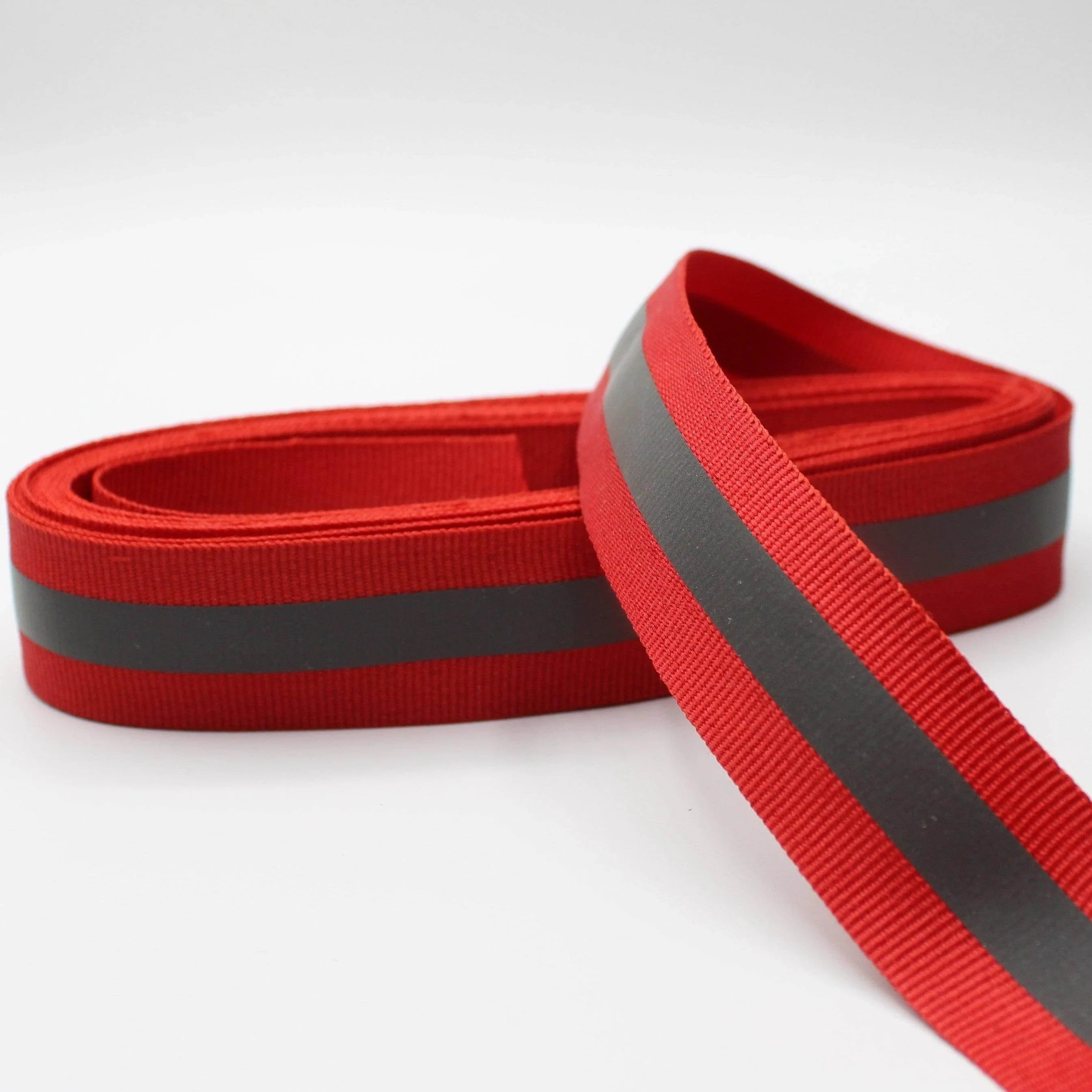 20 Meters of Gros Grain tape with Self Reflective Coating - 10 15 20 25 30mm #RUB1920 - ACCESSOIRES LEDUC BV