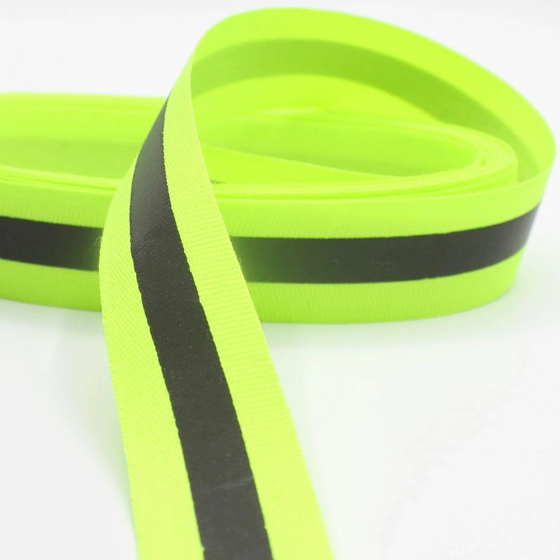 20 Meters of Gros Grain tape with Self Reflective Coating - 10 15 20 25 30mm #RUB1920 - ACCESSOIRES LEDUC BV