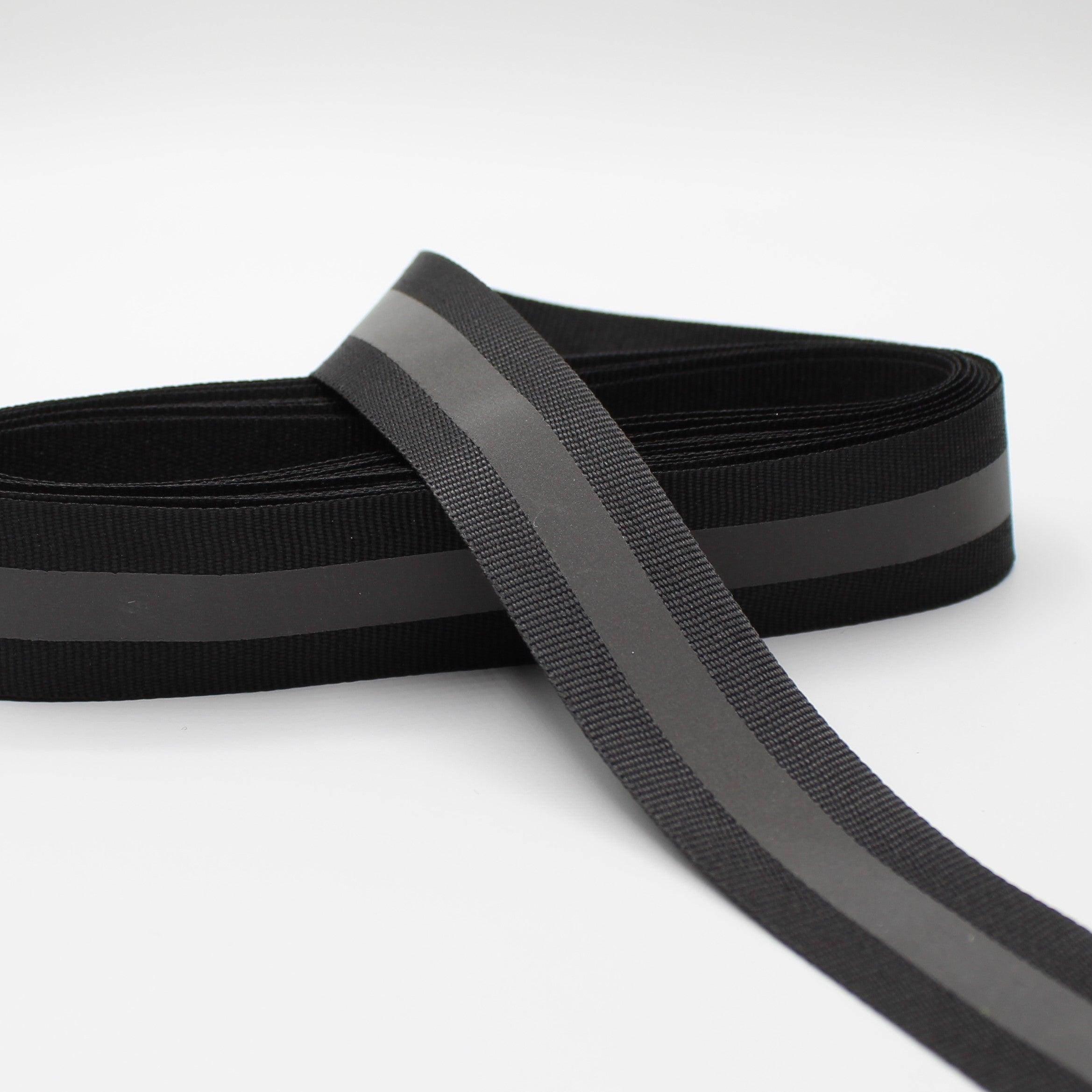 20 Meters of Gros Grain tape with Self Reflective Coating - 10 15 20 25 30mm #RUB1920 - ACCESSOIRES LEDUC BV