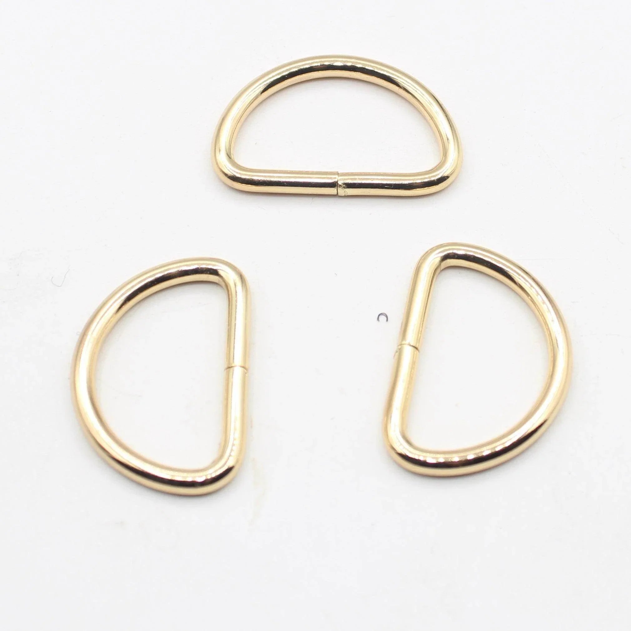 3 Buckles / Lobsters / D-Rings 30 / 40 or 50mm - Gold Silver Oldbrass Mat Black or Gunmetal - ACCESSOIRES LEDUC BV