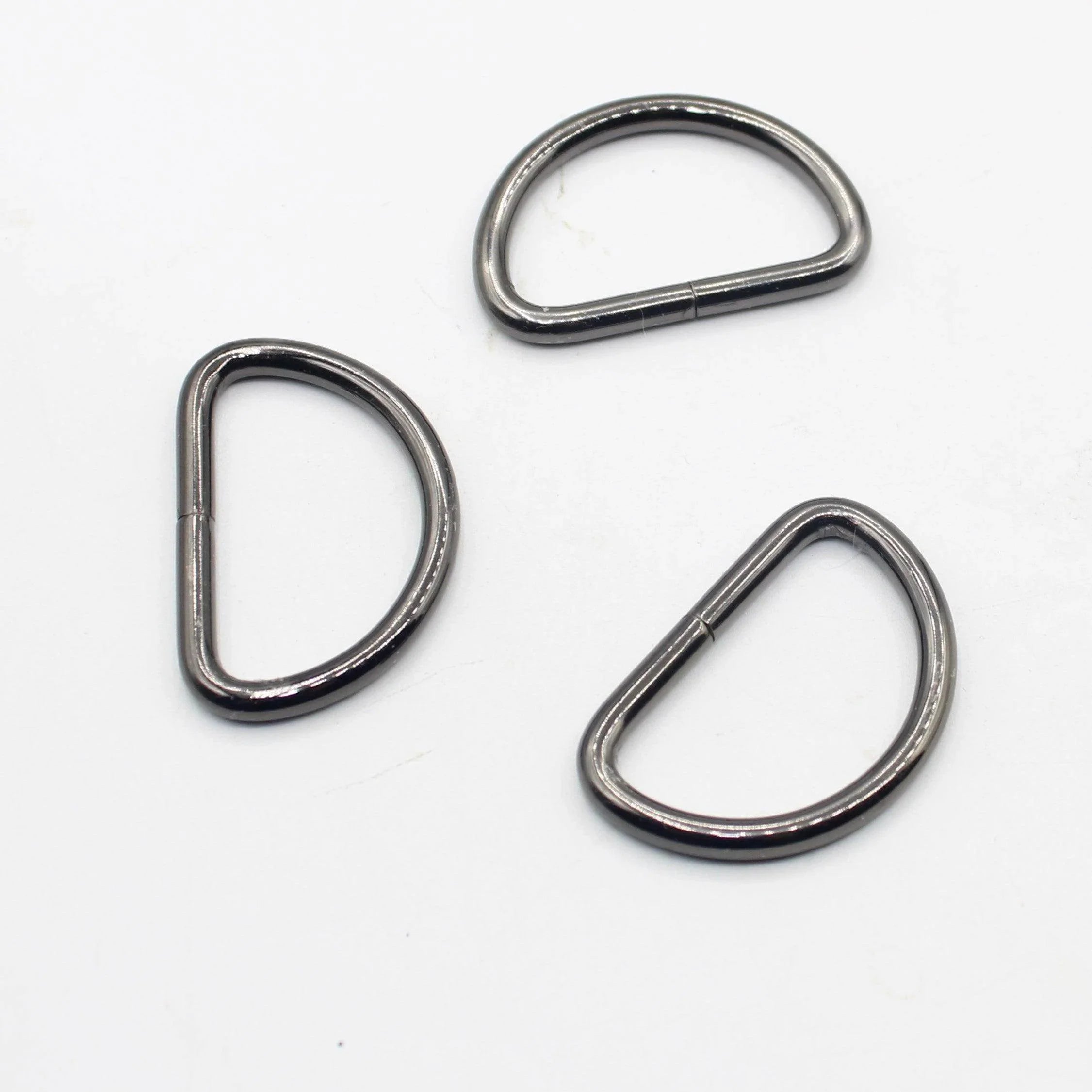 3 Buckles / Lobsters / D-Rings 30 / 40 or 50mm - Gold Silver Oldbrass Mat Black or Gunmetal - ACCESSOIRES LEDUC BV