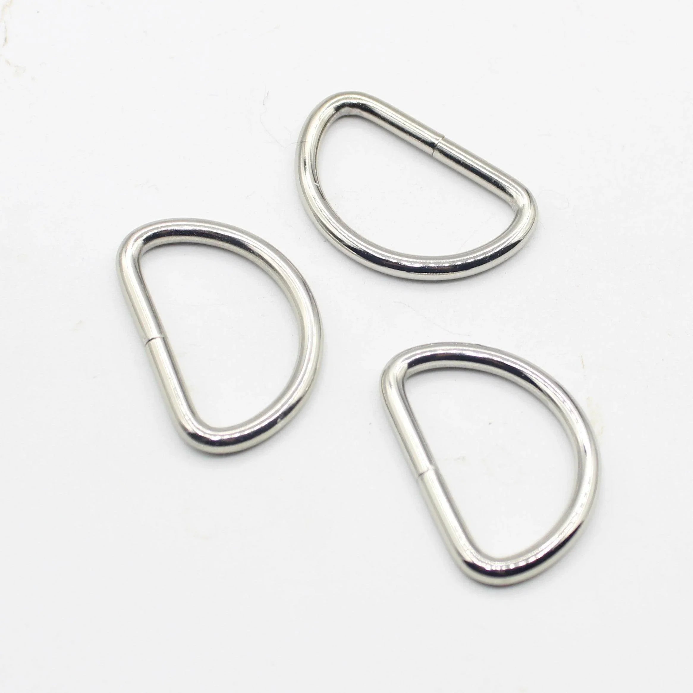 3 Buckles / Lobsters / D-Rings 30 / 40 or 50mm - Gold Silver Oldbrass Mat Black or Gunmetal - ACCESSOIRES LEDUC BV