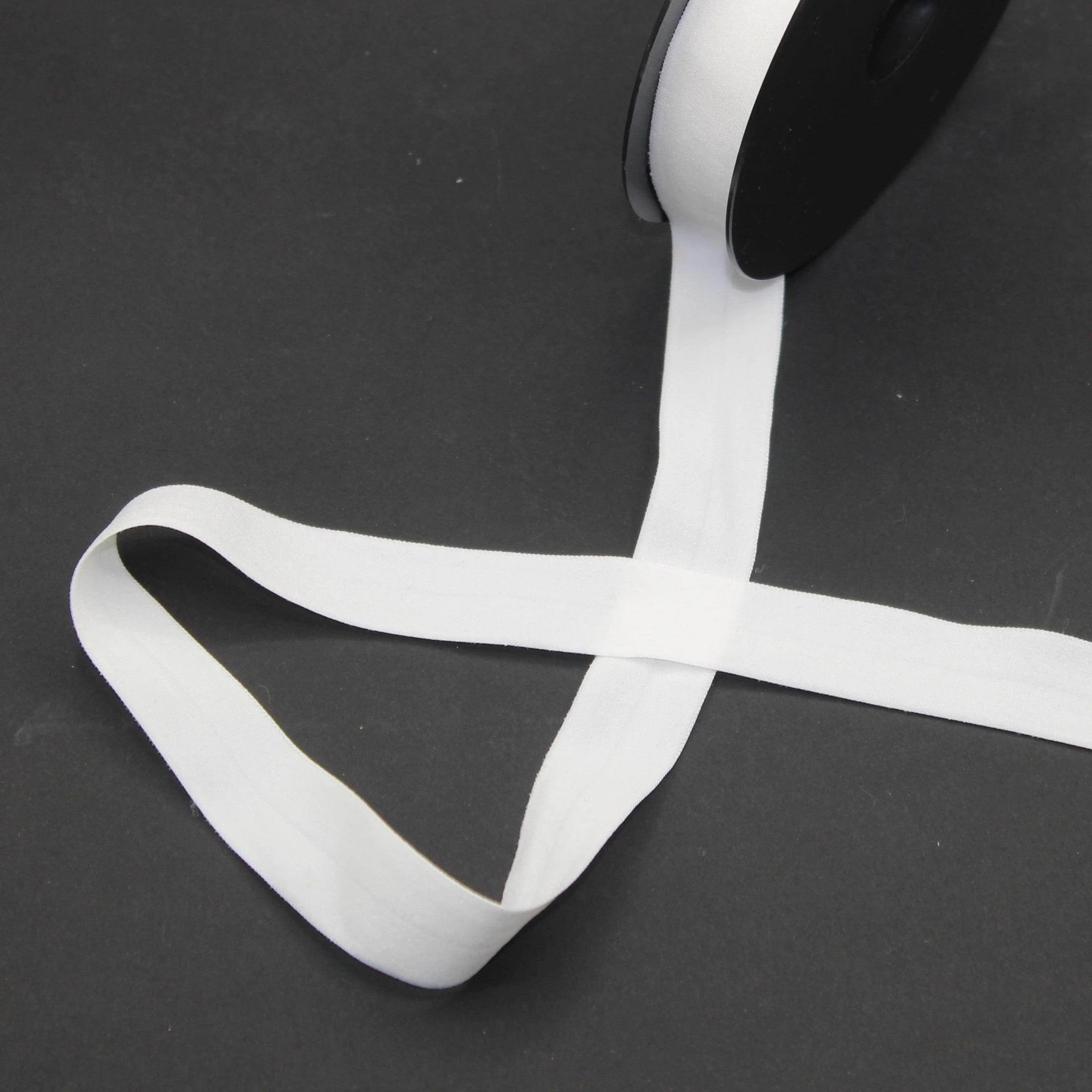 10mt Soft Elastic Bias Binding in Polyester 18mm prefolded #ELA3600 - ACCESSOIRES LEDUC BV