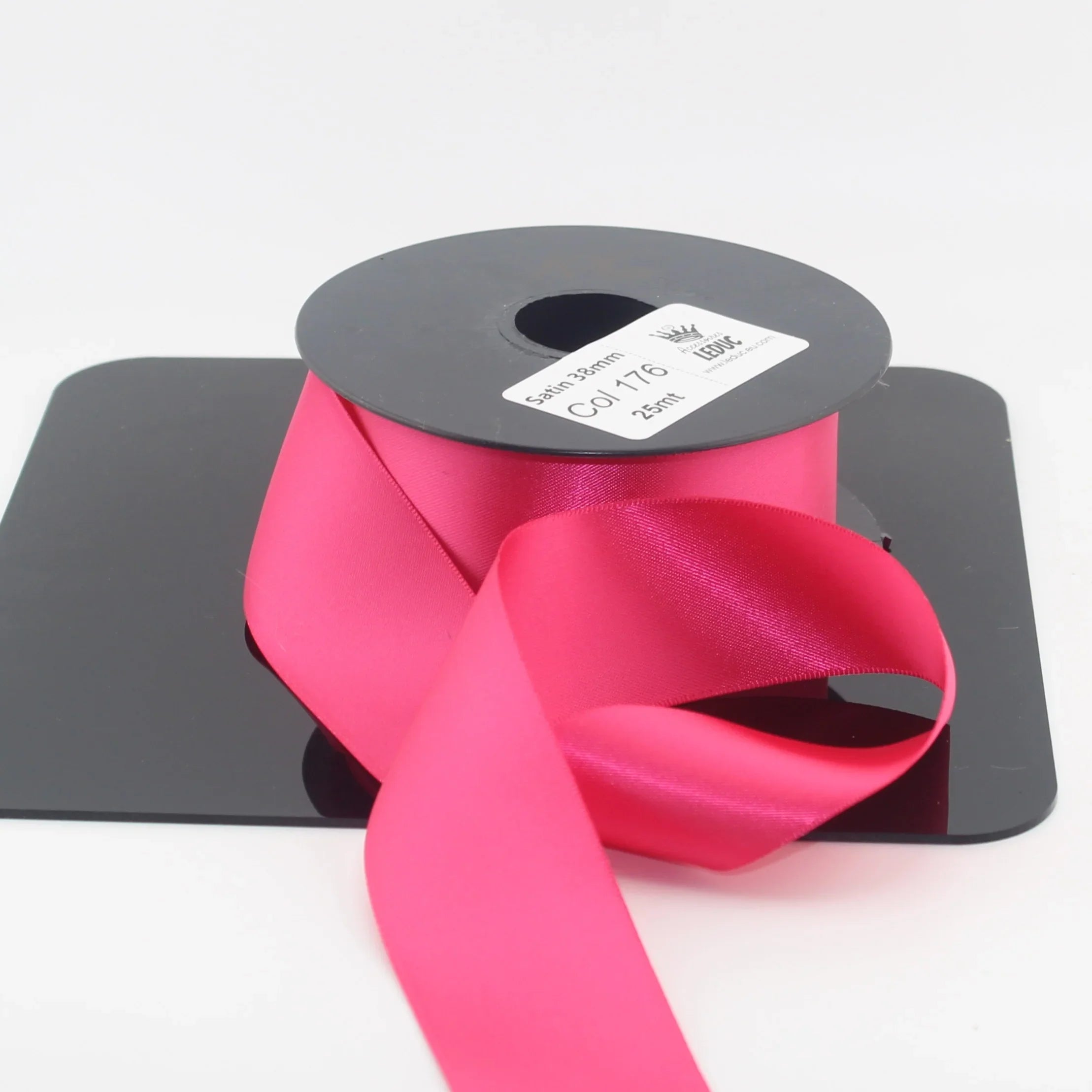 Deluxe Double Sided Satin 15mm,25mm or 38mm - 25 meters - ACCESSOIRES LEDUC BV