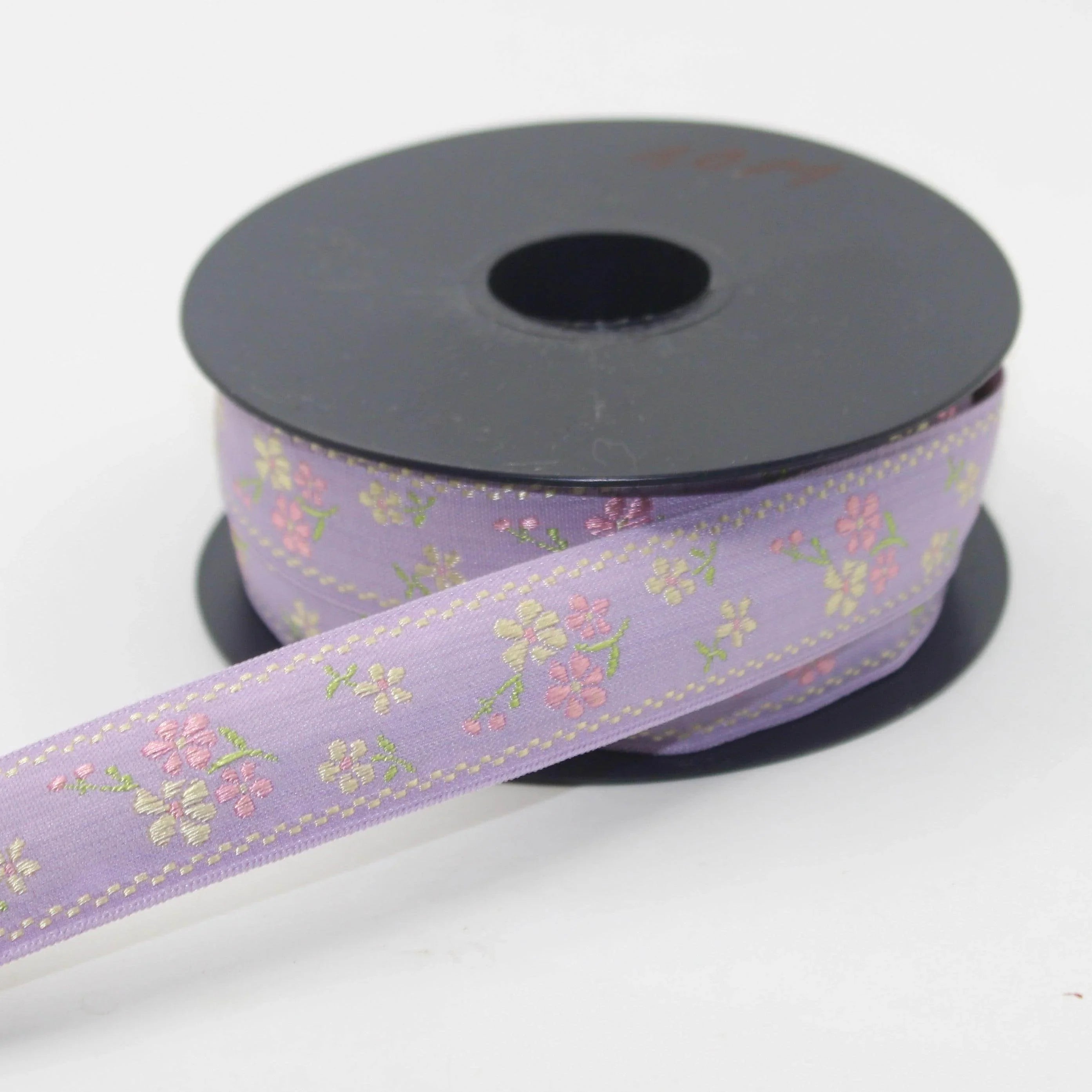 10 meters 25mm Floral Jacquard Braid #JAC4690 - ACCESSOIRES LEDUC BV