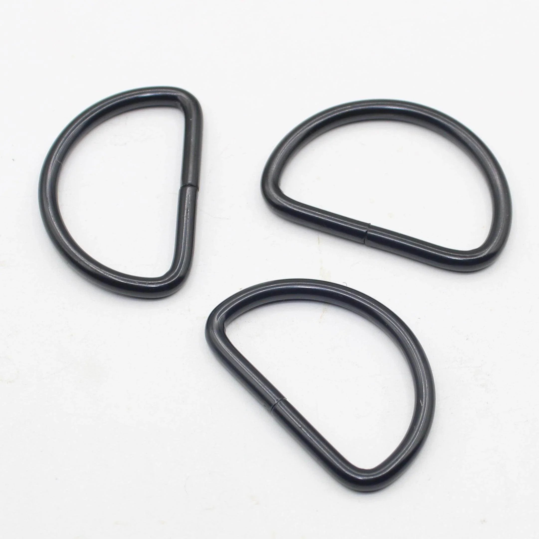 3 Buckles / Lobsters / D-Rings 30 / 40 or 50mm - Gold Silver Oldbrass Mat Black or Gunmetal - ACCESSOIRES LEDUC BV