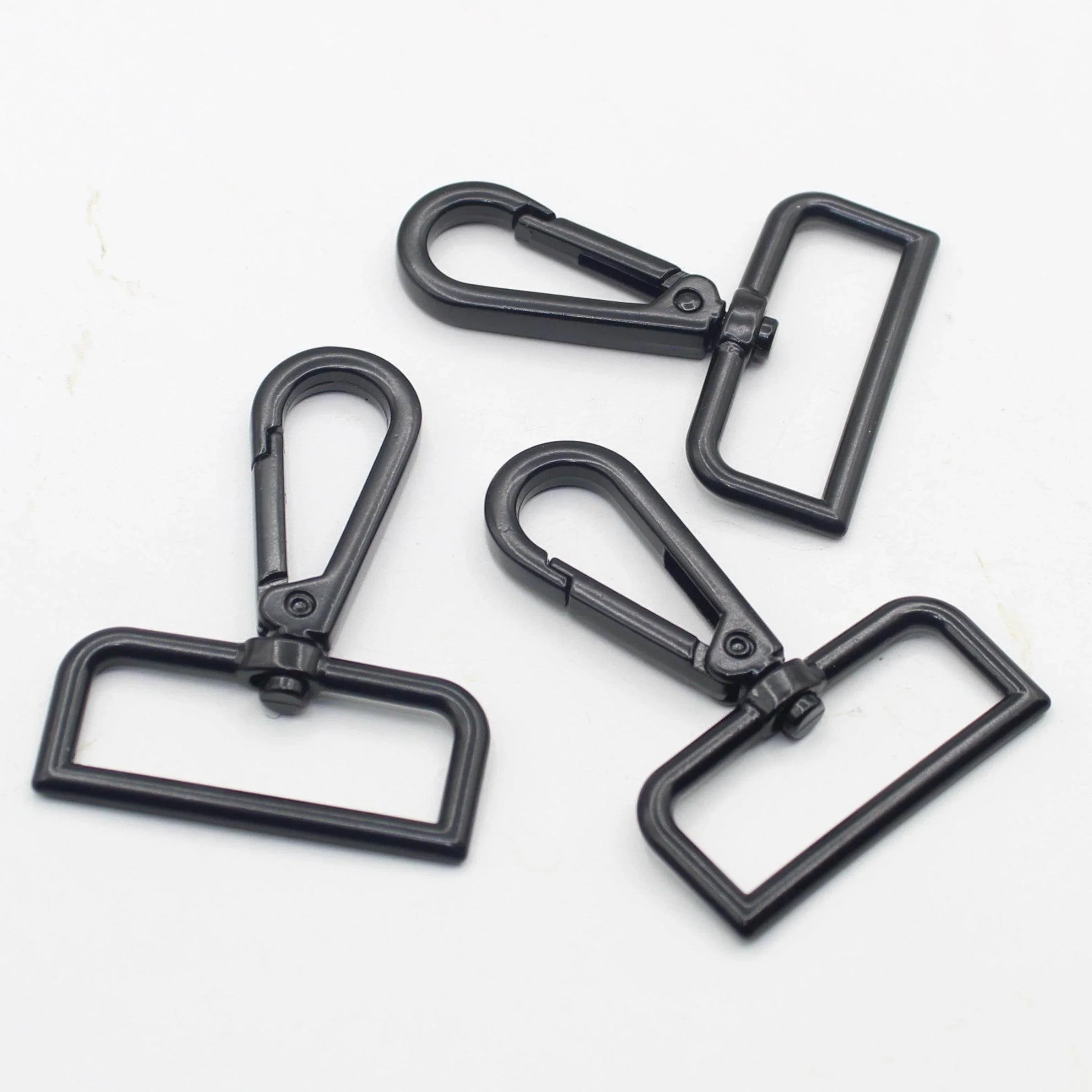 3 Buckles / Lobsters / D-Rings 30 / 40 or 50mm - Gold Silver Oldbrass Mat Black or Gunmetal - ACCESSOIRES LEDUC BV