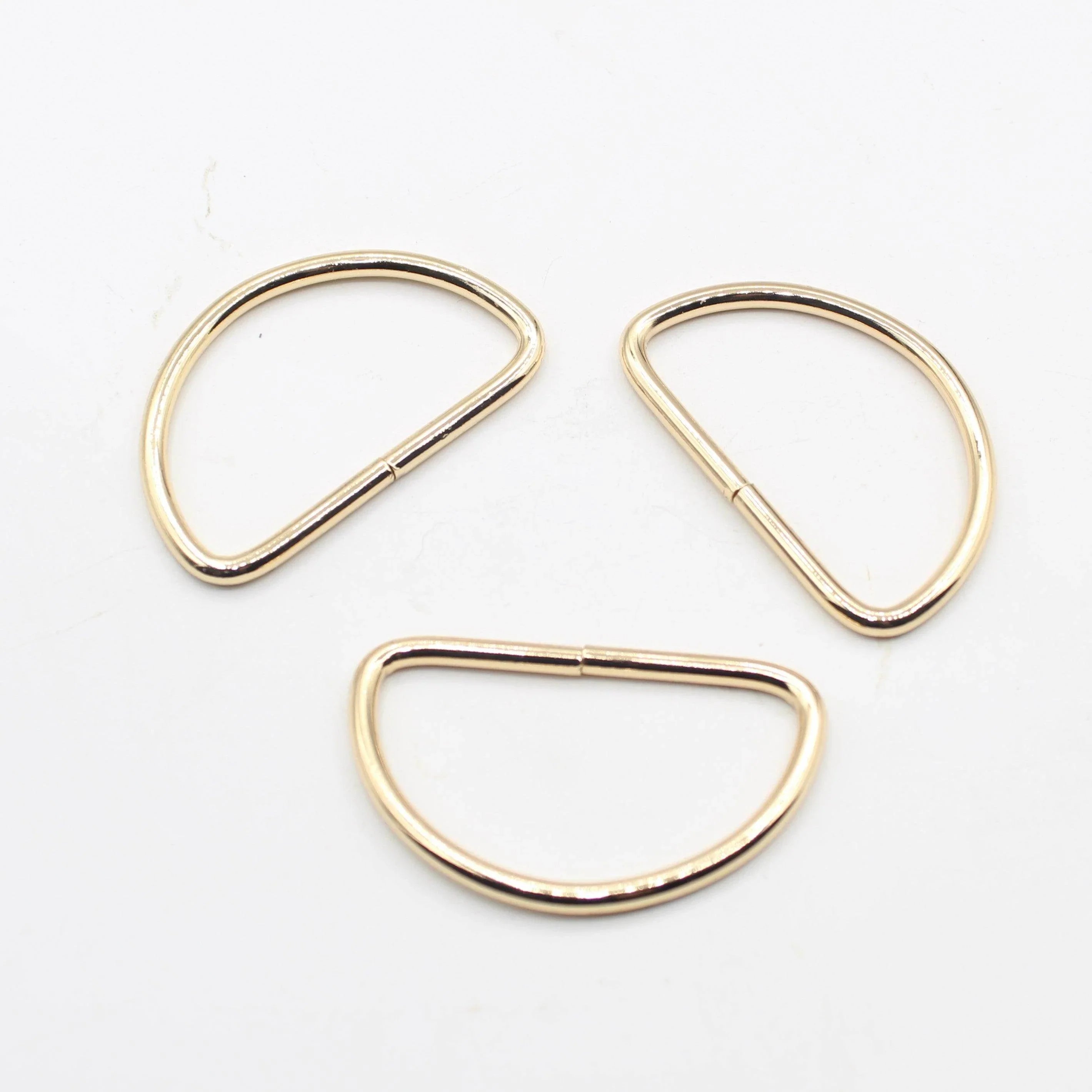 3 Buckles / Lobsters / D-Rings 30 / 40 or 50mm - Gold Silver Oldbrass Mat Black or Gunmetal - ACCESSOIRES LEDUC BV