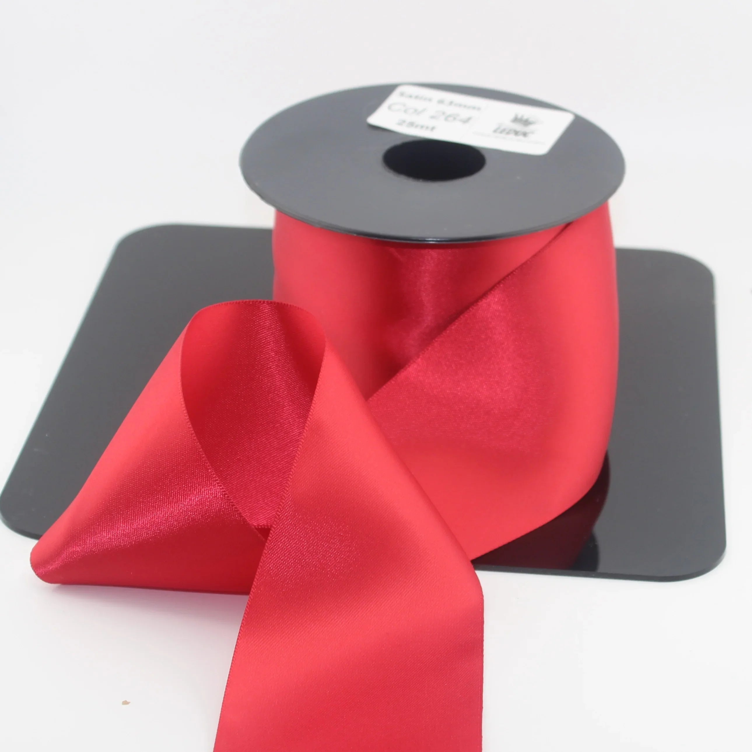 Deluxe Double Sided Satin 50mm or 63mm - 25 meters - ACCESSOIRES LEDUC BV