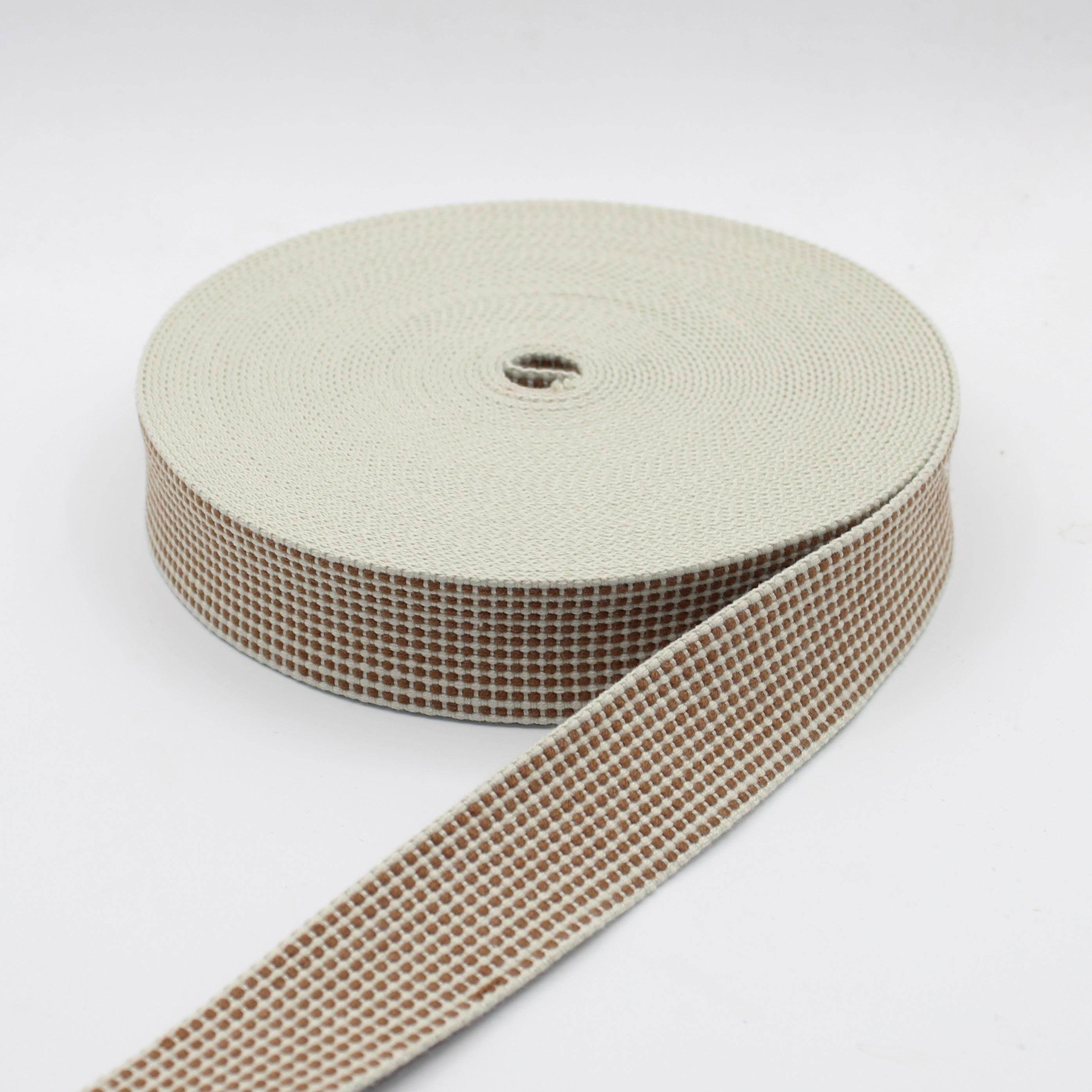 30mm Ecru Pixels Webbing 10mt #RUB3521 - ACCESSOIRES LEDUC BV