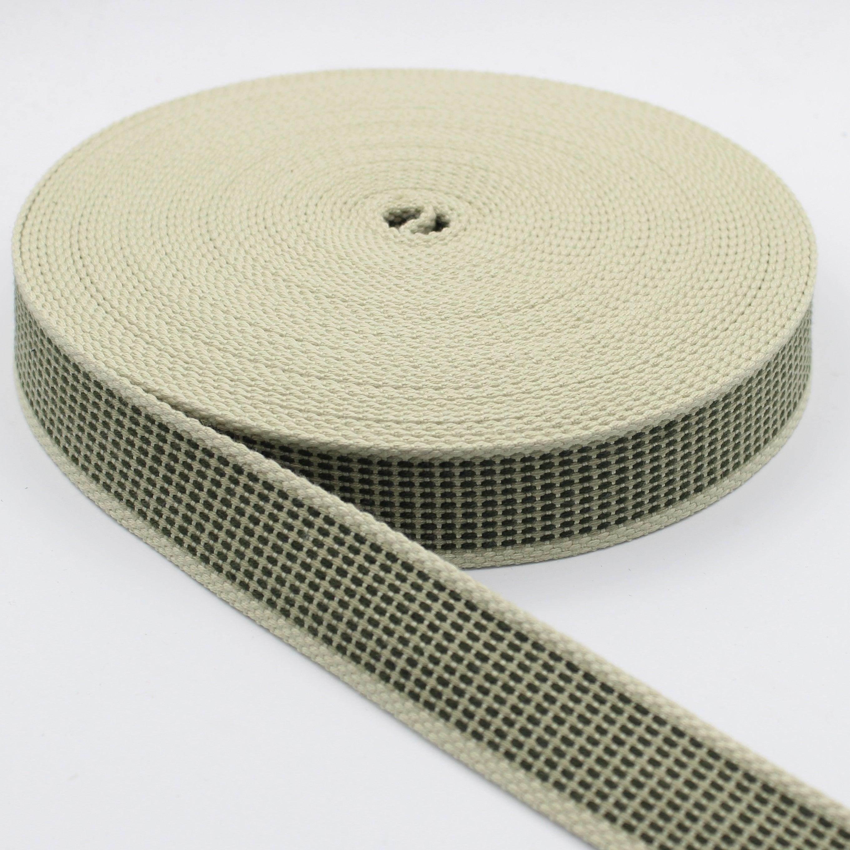 30mm Ecru Pixels Webbing 10mt #RUB3521 - ACCESSOIRES LEDUC BV