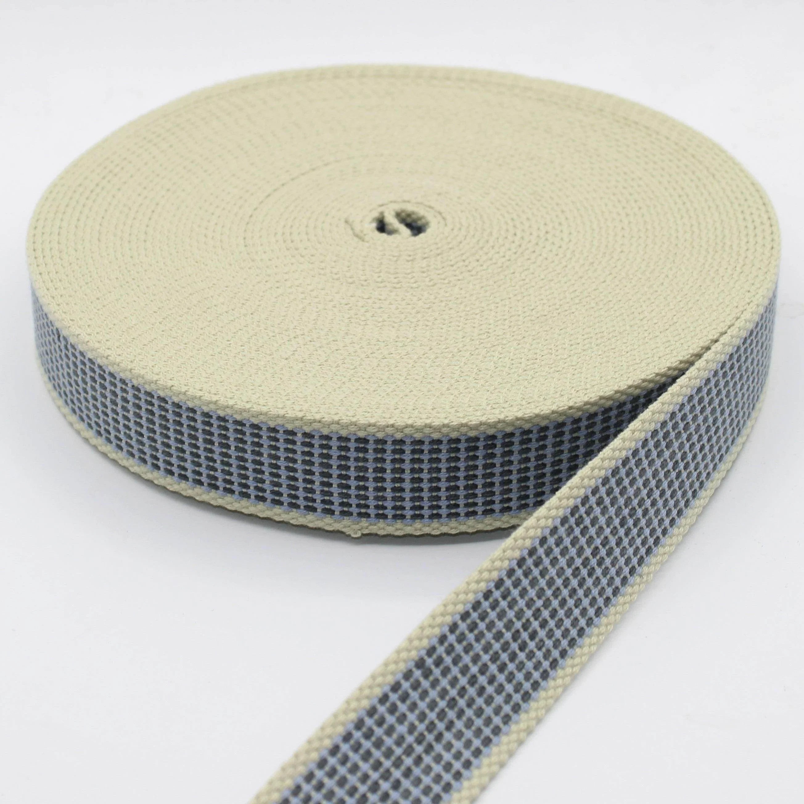 30mm Ecru Pixels Webbing 10mt #RUB3521 - ACCESSOIRES LEDUC BV