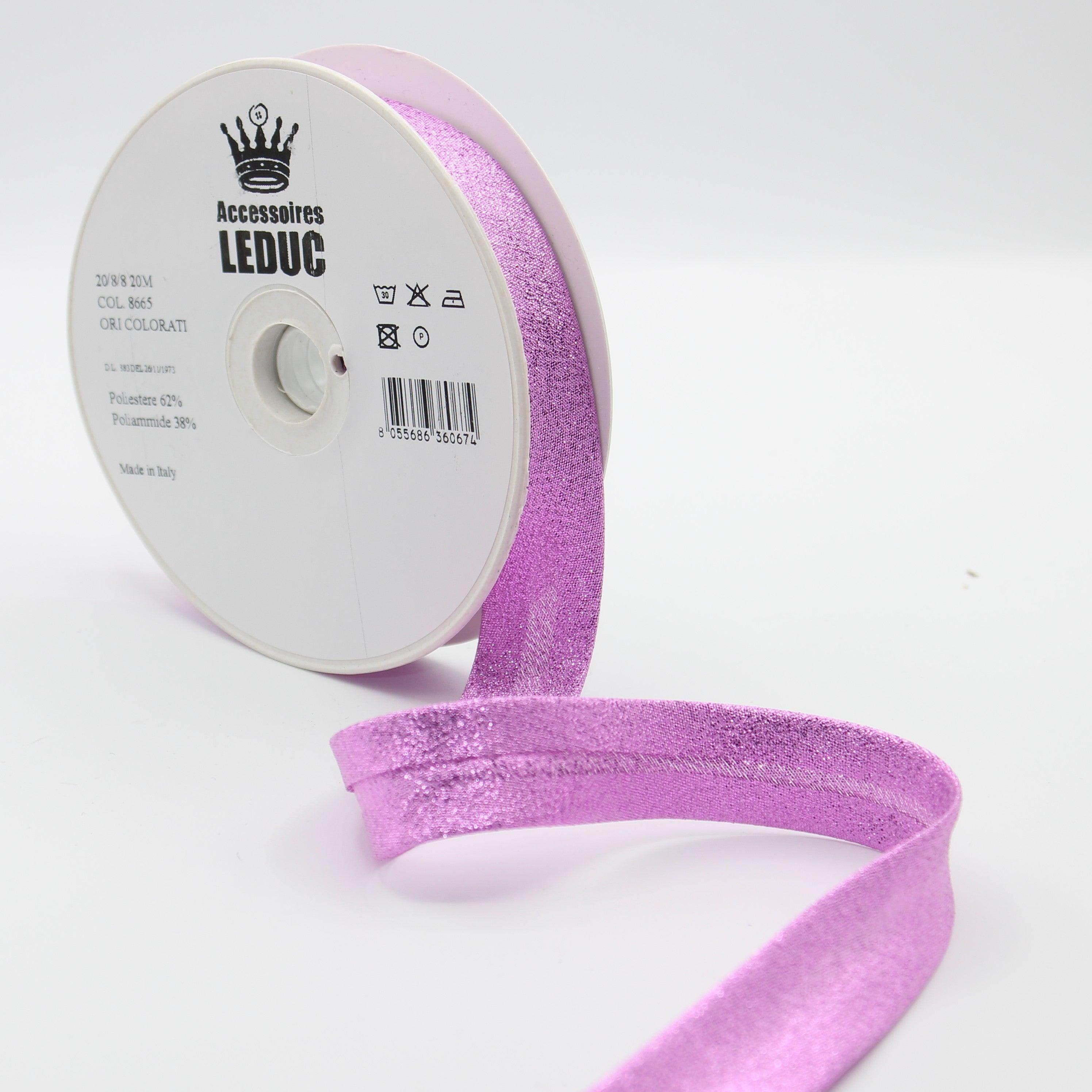 20MT or 100MT - LUREX BIAS BINDING / 20mm (20+8+8mm) #SBI524 - ACCESSOIRES LEDUC BV