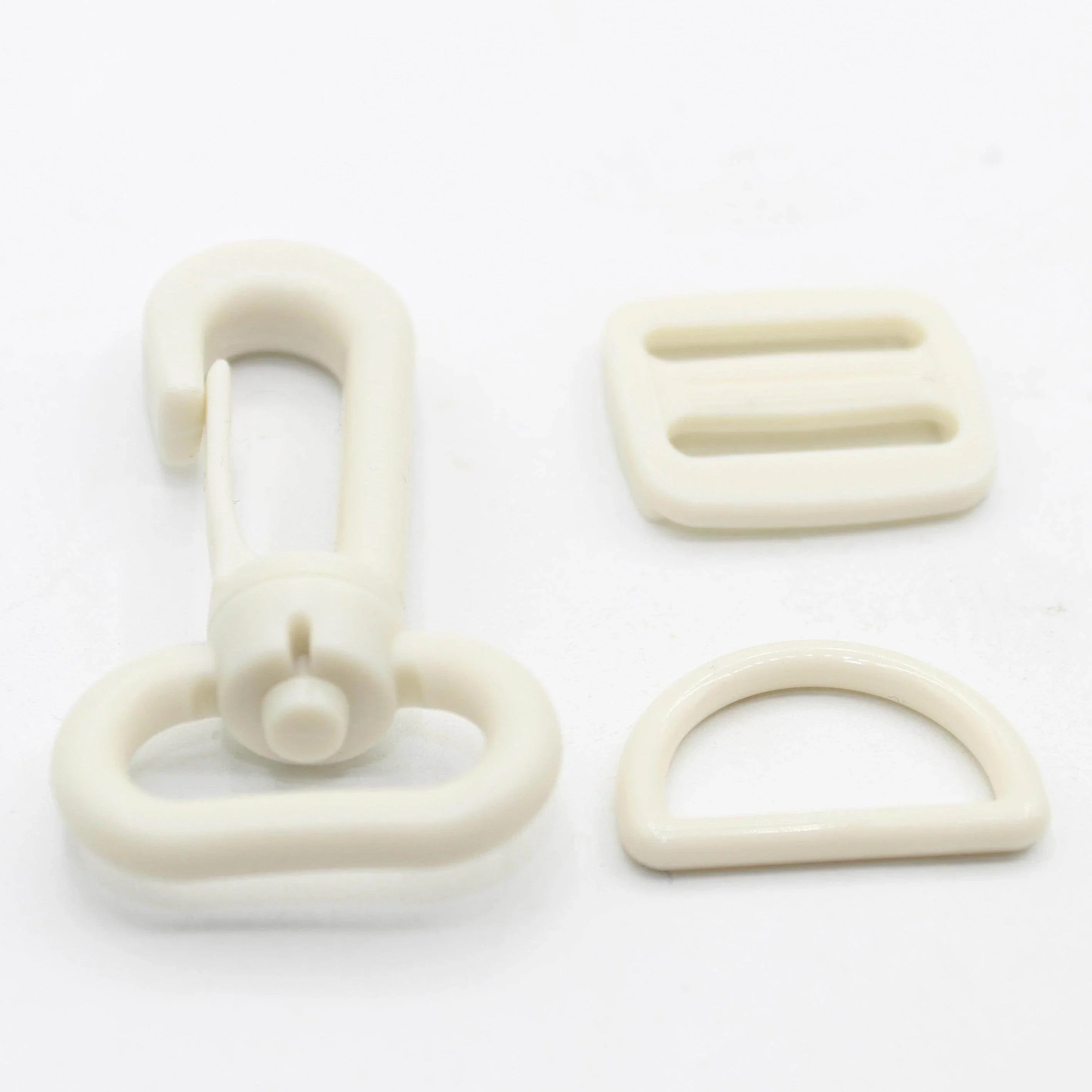 Set of 3 Colourful Nylon Buckles (1 fast clip + 1 sliding buckle + 1 D Ring) - 20mm/25mm - ACCESSOIRES LEDUC BV