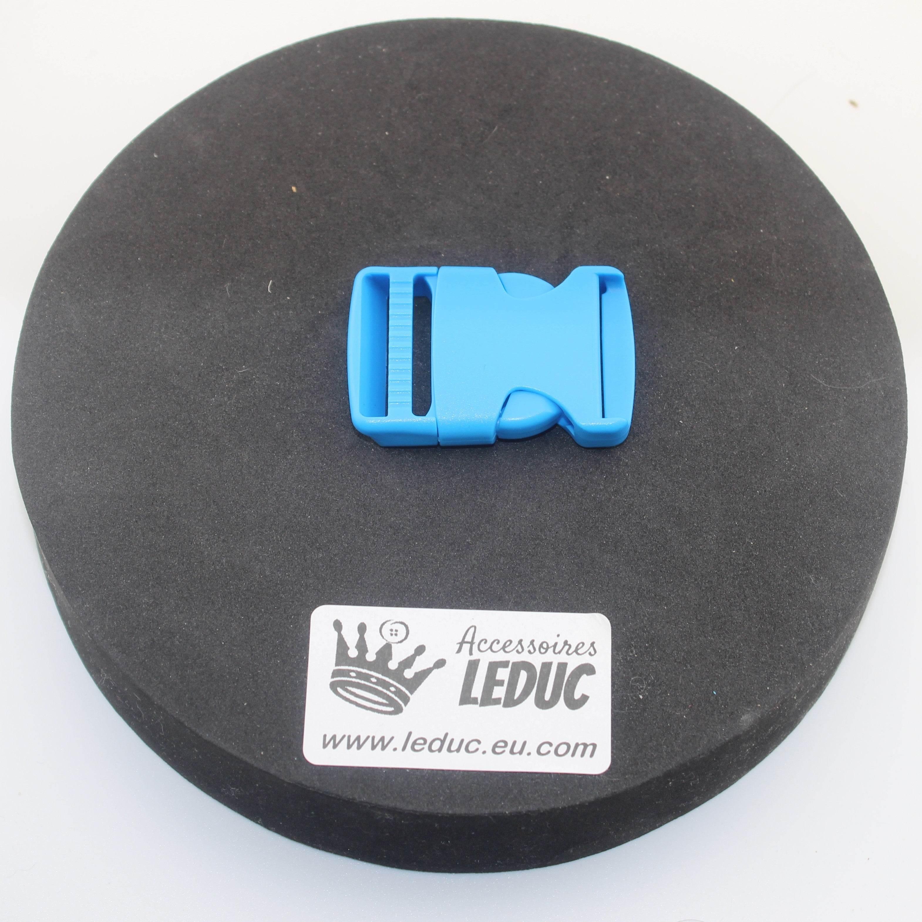 Coloured Buckle, fits size 30mm, available in Many Colours, in Sliding Loop or Clipsable Buckle versions - ACCESSOIRES LEDUC BV