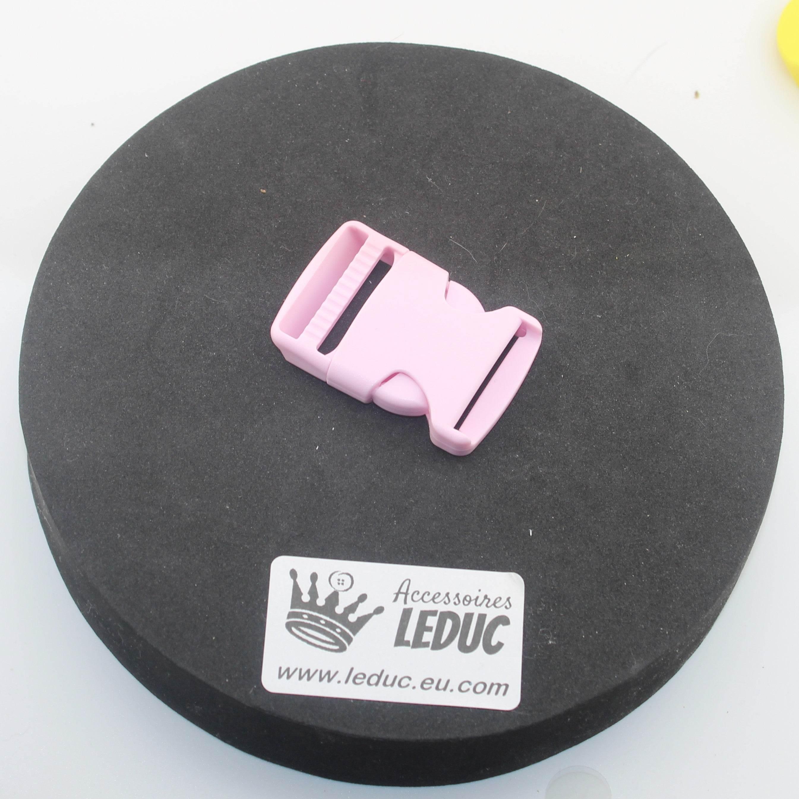 Coloured Buckle, fits size 30mm, available in Many Colours, in Sliding Loop or Clipsable Buckle versions - ACCESSOIRES LEDUC BV