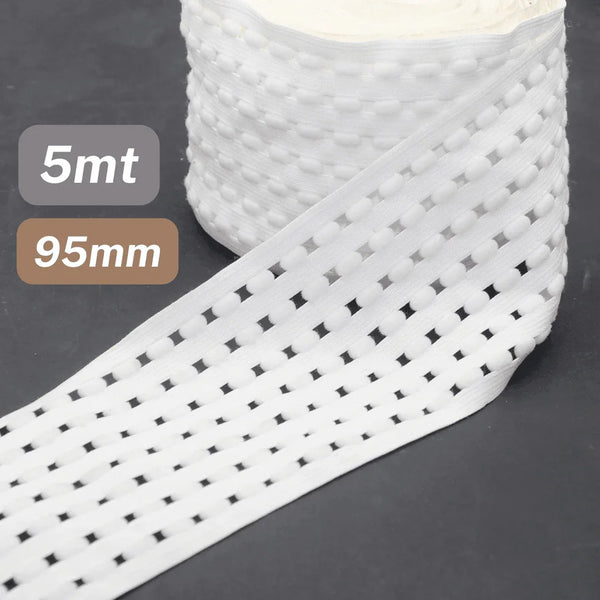 5 Meters Waistband Elastic White openwork 95mm - ACCESSOIRES LEDUC BV